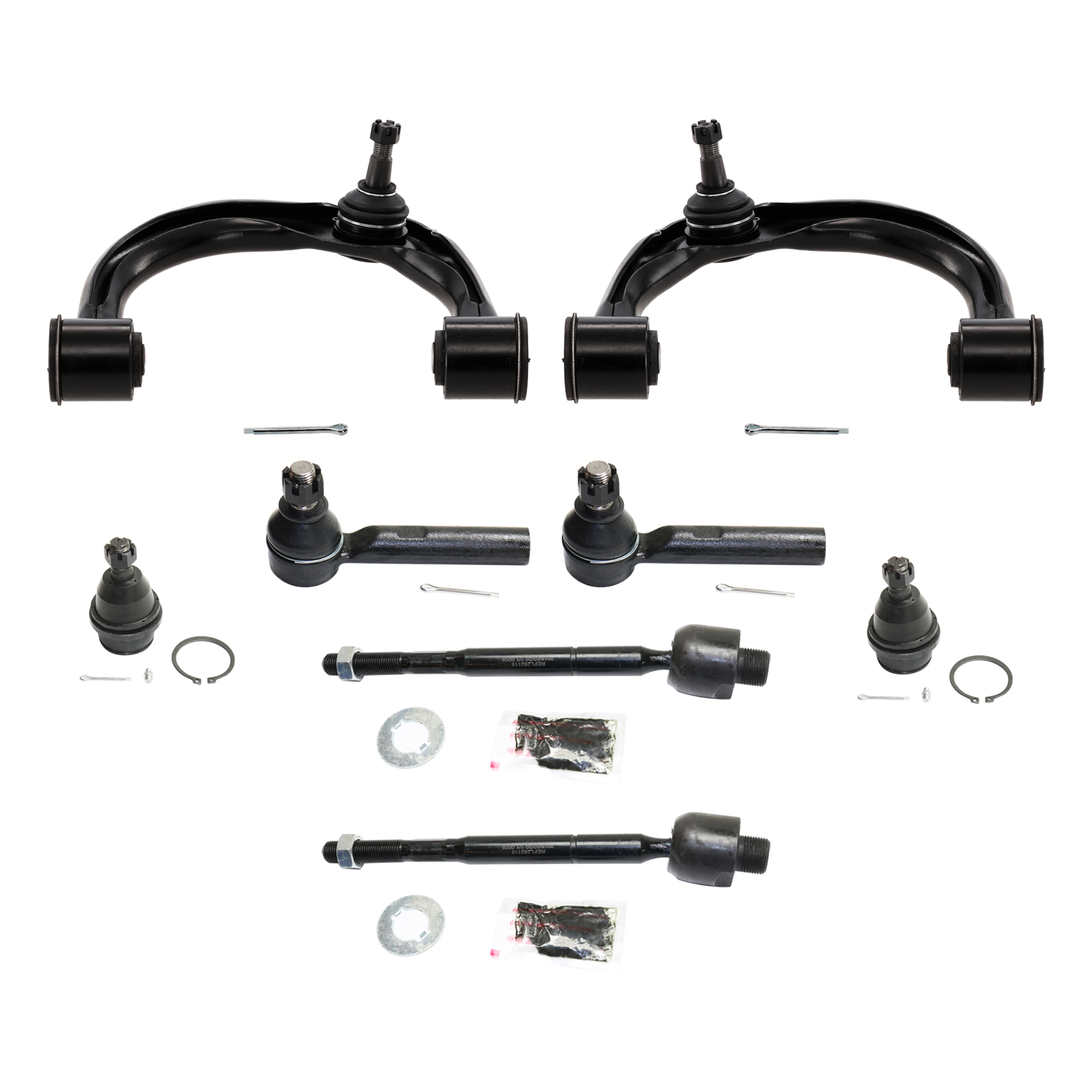 AM GX470-4RUNNER 03-09 FRONT AND REAR SUSPENSION KIT 12 pc Kit with Control Arm Ball Joint Tie Rod End and Sway Bar Link SKU KIT 073124-23 OEM 2601746-5051435-104500017-4