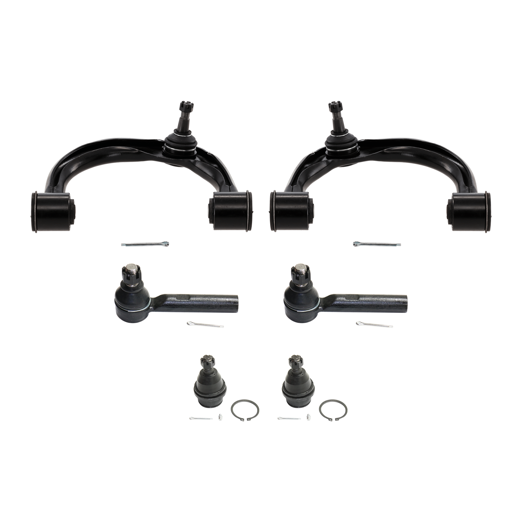 AM 4RUNNER 03-21 GX460-10-21 FRONT SUSPENSION KIT 6 pc Kit with Ball Joint Control Arm and Tie Rod End SKU KIT 073124-34 OEM 2601746-5051435-104500017-4806