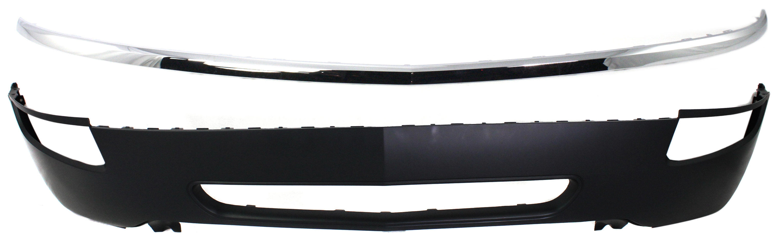 AM ENCLAVE 08-12 FRONT BUMPER COVER 2 pc kit with Bumper Trim SKU KIT 080117-25 Partslink GM1000895 GM1044114 OEM 25951068-20779099-25961908