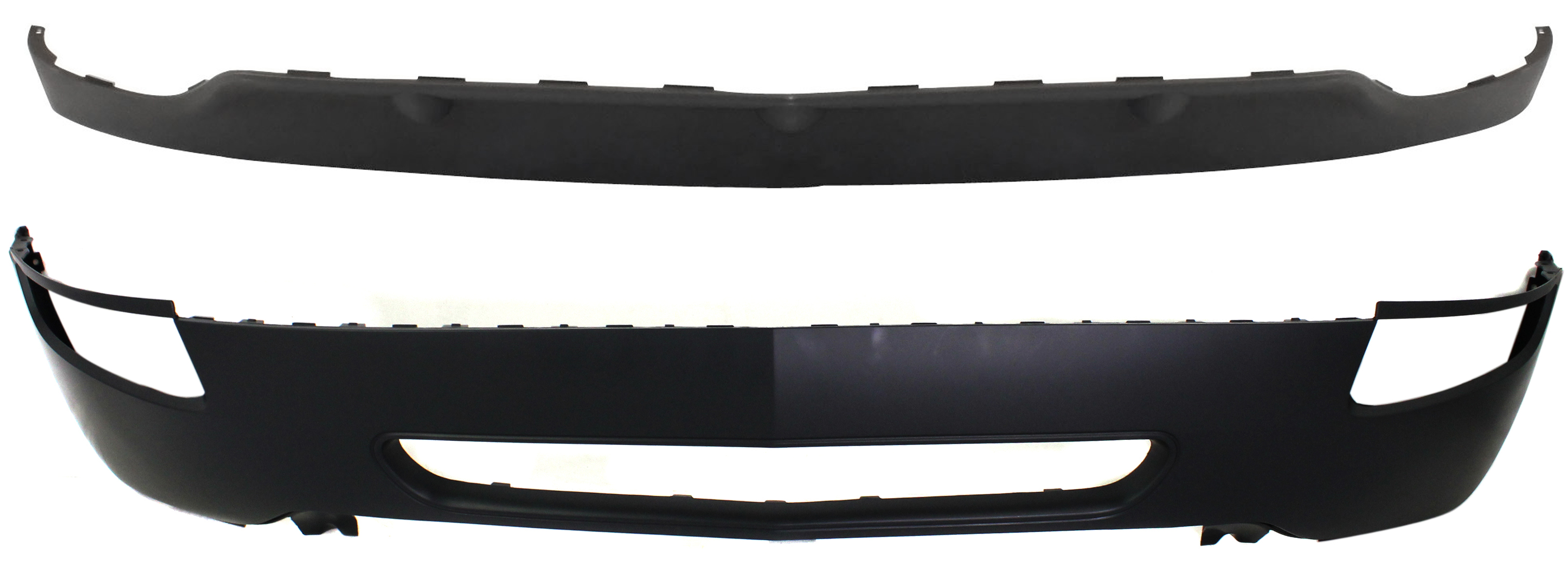 AM ENCLAVE 08-12 FRONT BUMPER COVER 2 pc Kit with Lower Extension SKU KIT 080117-48 Partslink GM1000895 GM1095191 OEM 25951068-20779099-10371549