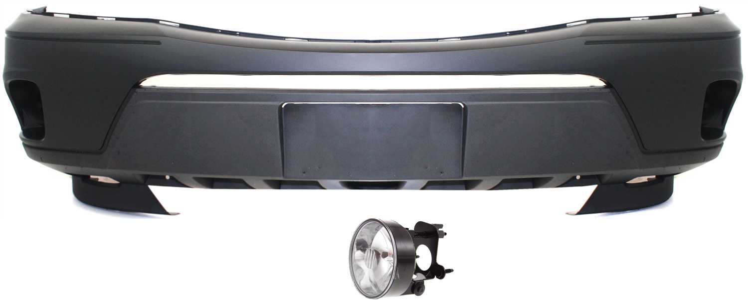 AM RENDEZVOUS 02-07 FRONT BUMPER COVER 2 pc Kit with Fog Light SKU KIT 080117-80 Partslink GM1000643 GM2592146 OEM 12335515-10353349