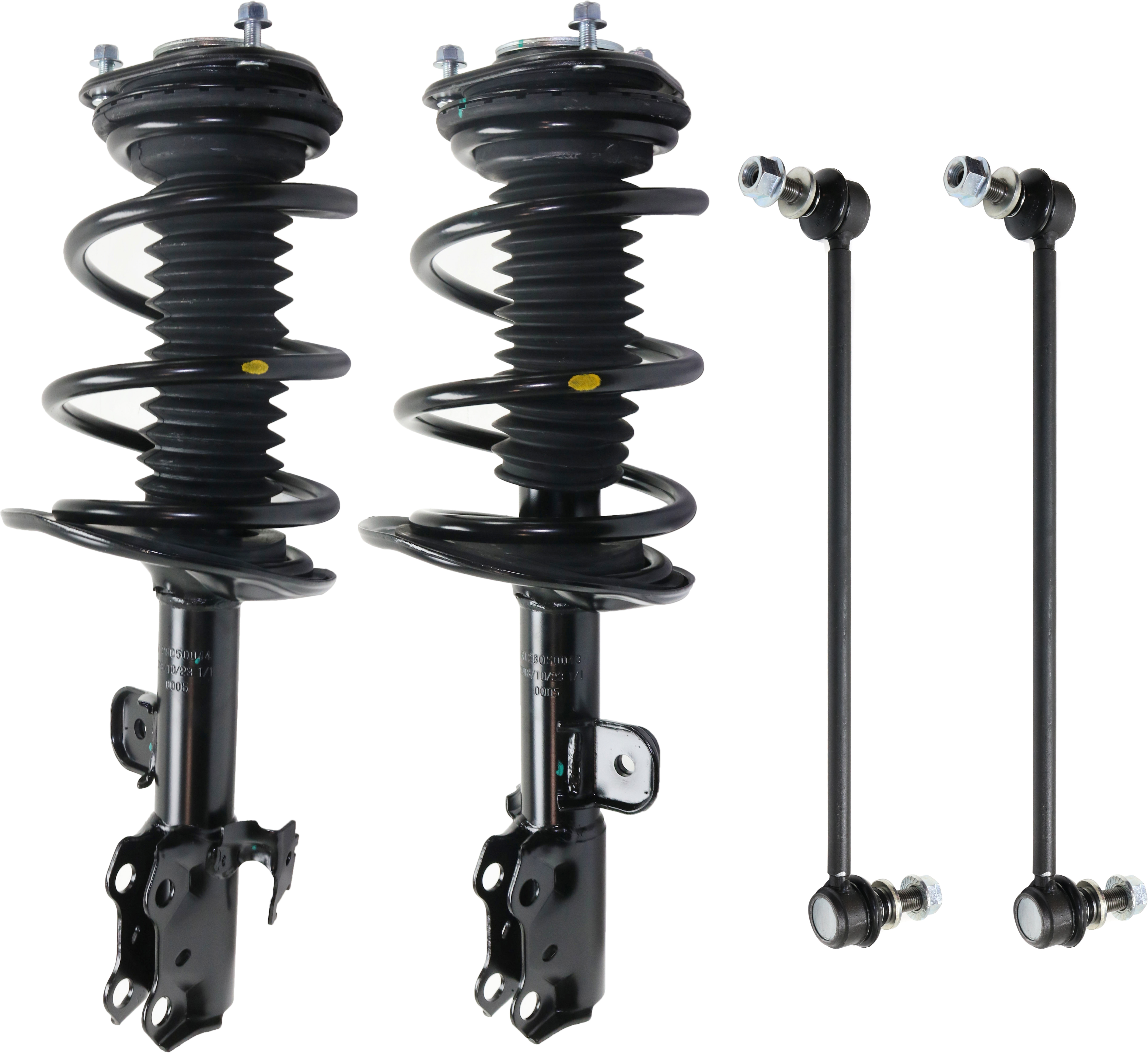 AM RAV4-06-12 FRONT SUSPENSION KIT RH AND LH 4 pc kit with Loaded Struts and Sway Bar Links SKU KIT 080118-02 OEM 272276-811402-817681-270154