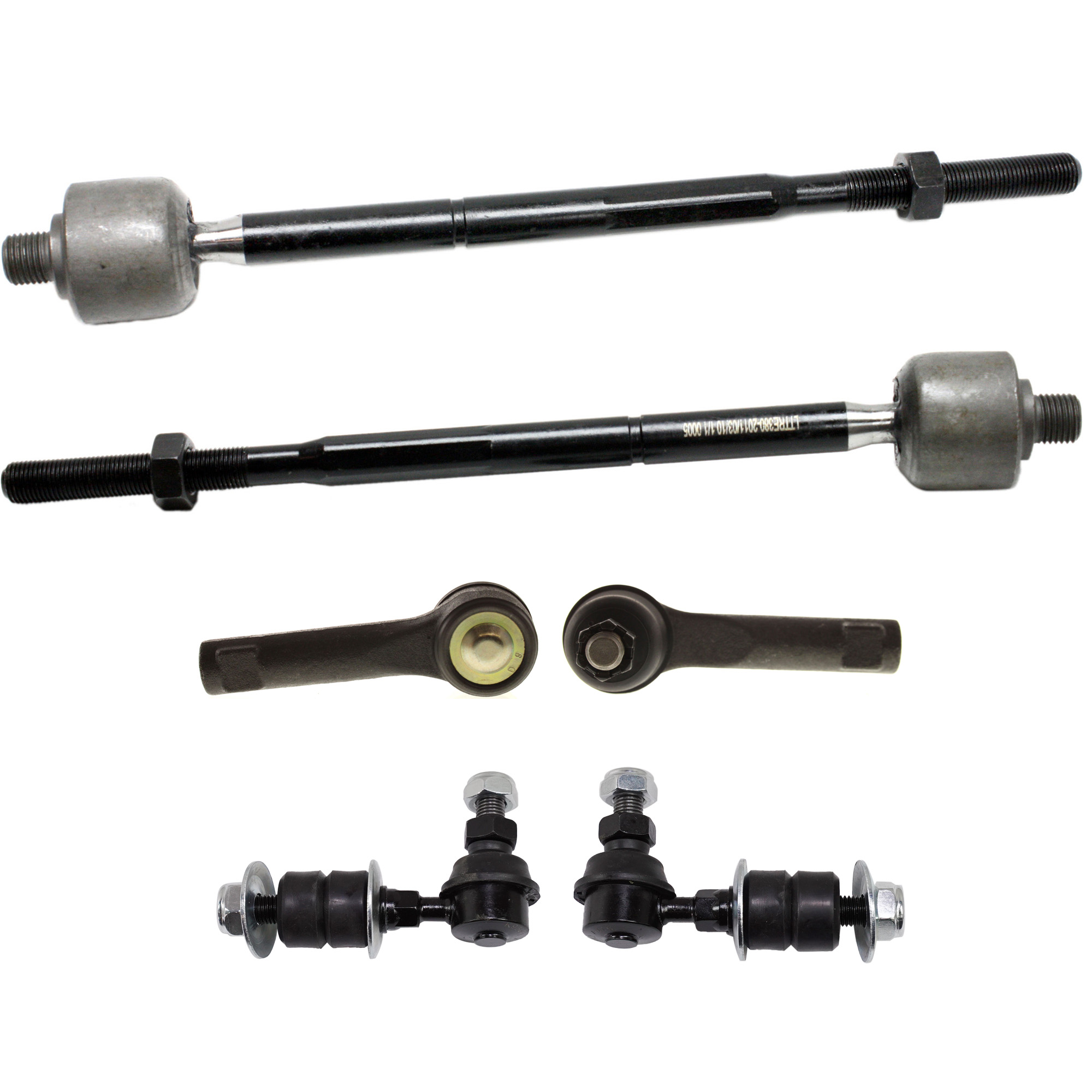 AM 200SX 95-98 SENTRA 95-06 FRONT SUSPENSION KIT RH AND LH 6 pc Kit with Sway Bar Links and Tie Rod Ends SKU KIT 080118-11 OEM 18316-1014377-2651521-54510