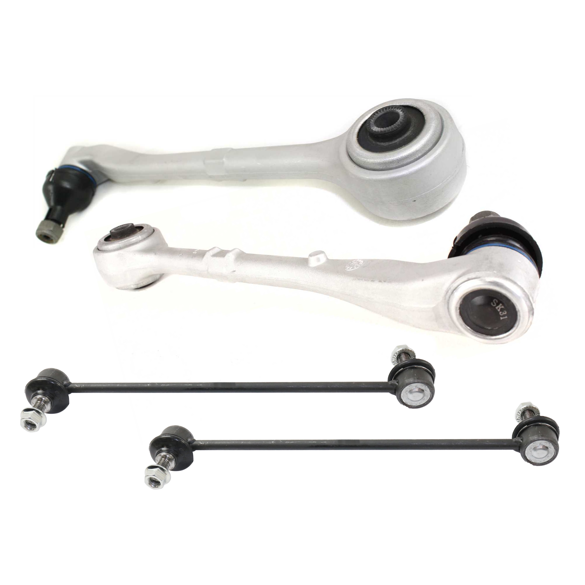 AM 7 SERIES 95-01 MAZDA 5-06-12 FRONT SUSPENSION KIT 4 pc kit w Control Arm and Sway Bar Link SKU KIT 080124-35 OEM 31121142088-31121142087-101494