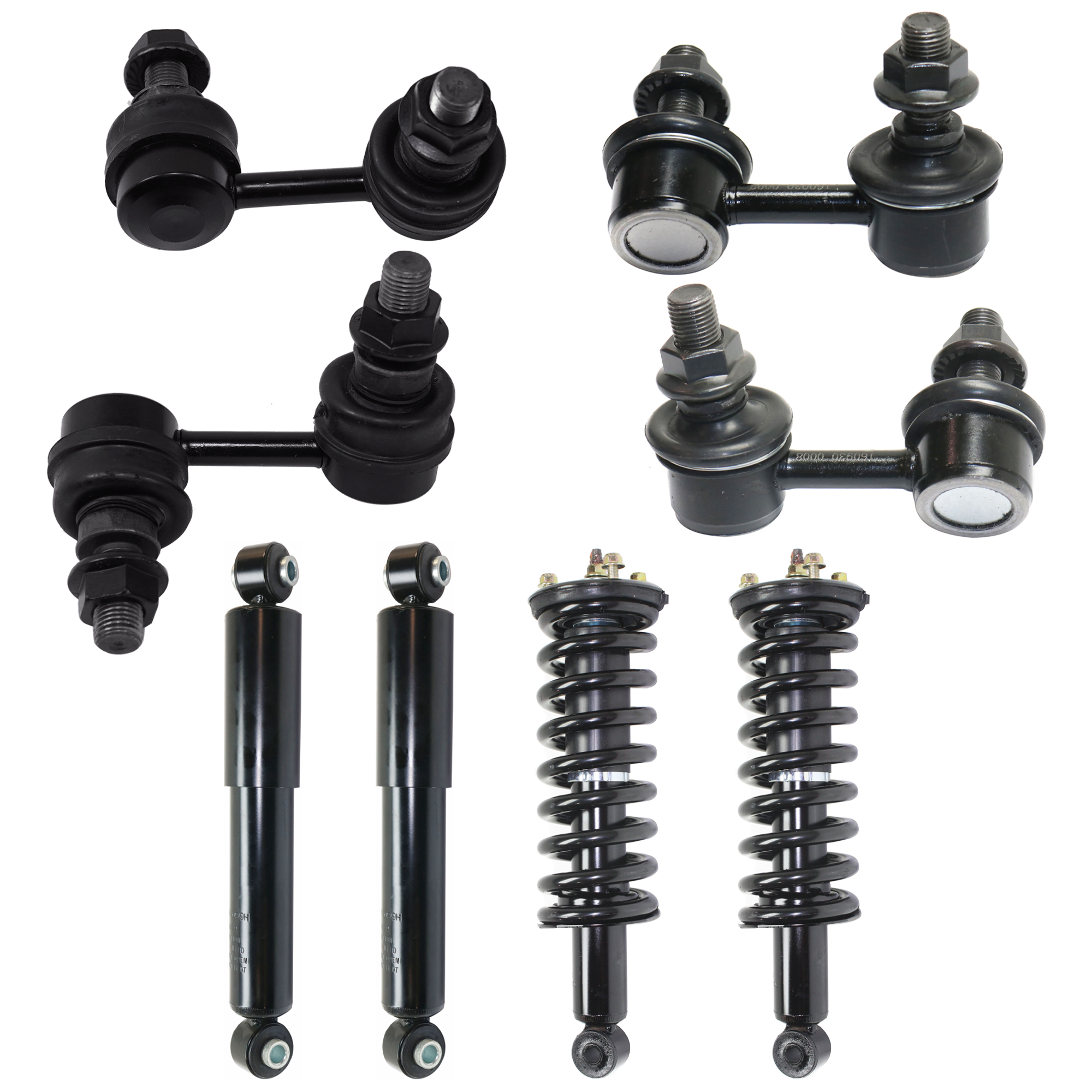 AM PATHFINDER 05-12 XTERRA 05-13 EQUATOR 09-12 FRONT AND REAR SUSPENSION KIT 8 pc kit with Sway Bar Link SKU KIT 080124-64 OEM 56110EA025-56110EA026-101509