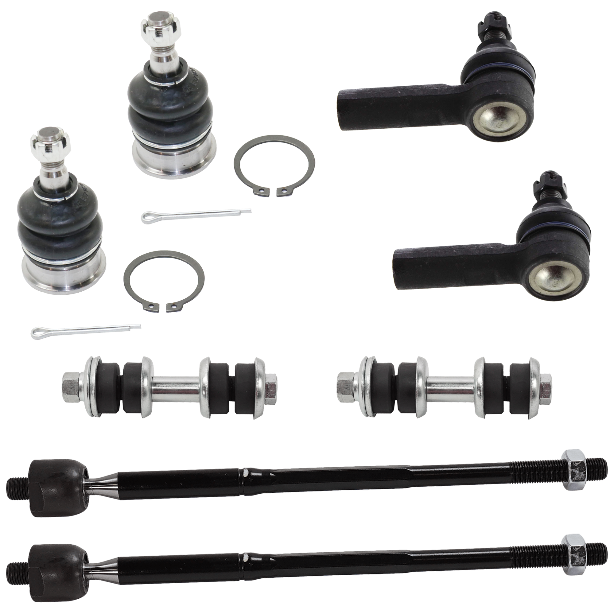 AM XB 00-04 ECHO 04-06 FRONT SUSPENSION KIT RH AND LH 8 pc kit with Ball Joint Sway Bar Link and Tie Rod End SKU KIT 080124-78 OEM 4806859035-4806959035-45D2262