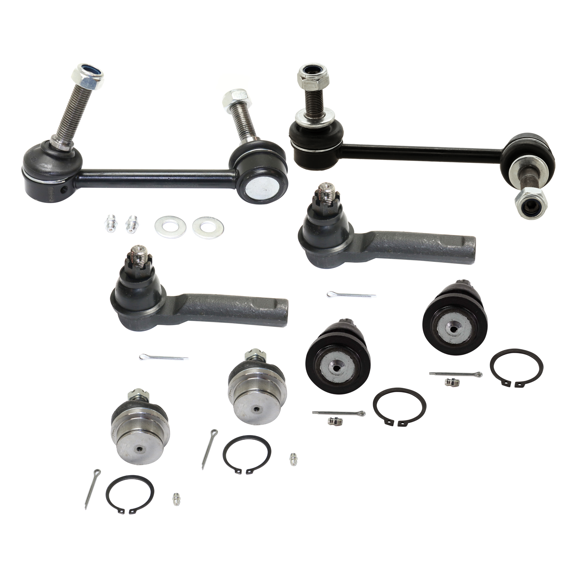 AM TACOMA 90-91 FRONT SUSPENSION KIT 8 pc kit with Ball Joint Sway Bar Link and Tie Rod End SKU KIT 080124-86 OEM 260-173-650-514-271-000-000-000-000
