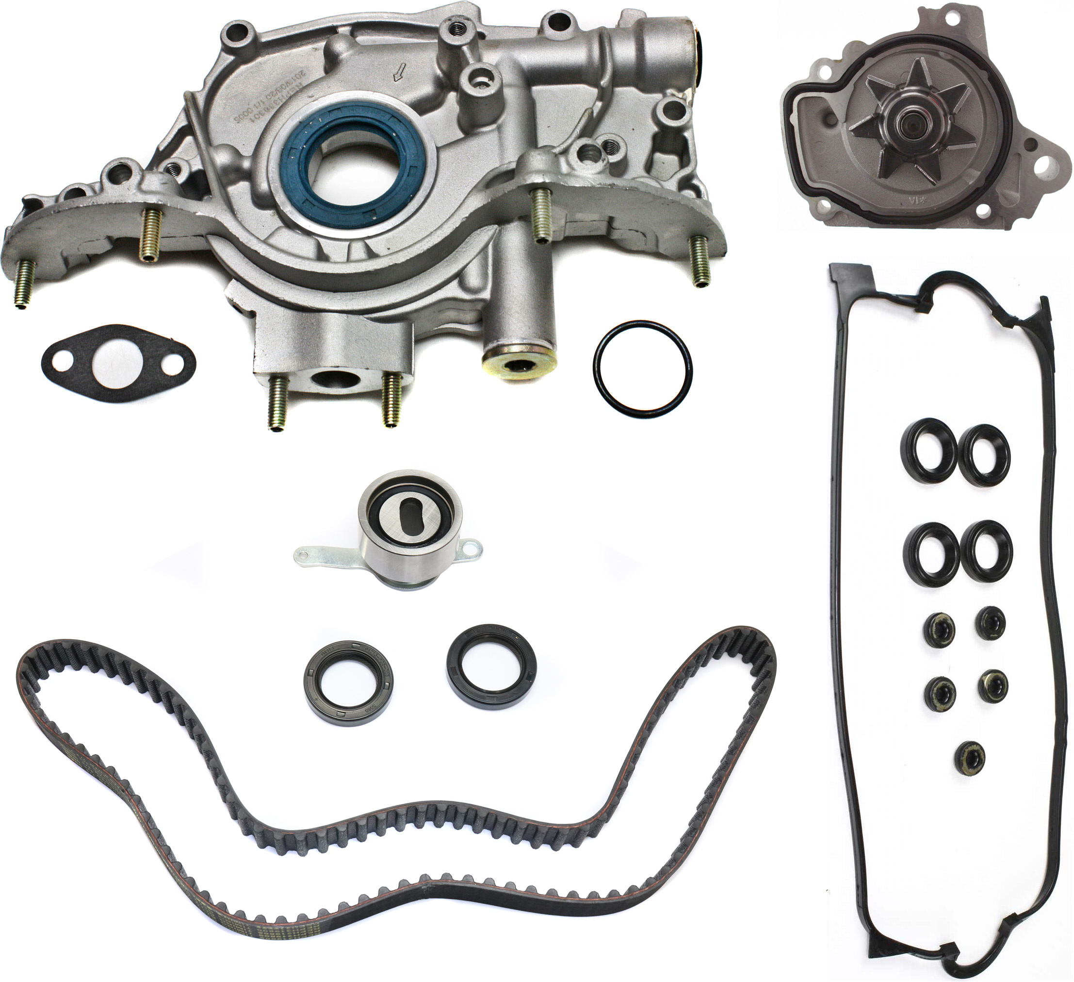 AM CIVIC 96-00 CIVIC DEL SOL 96-97 TIMING BELT KIT 4 pc kit with Oil Pump Valve Cover Gasket and Water Pump SKU KIT 080217-26