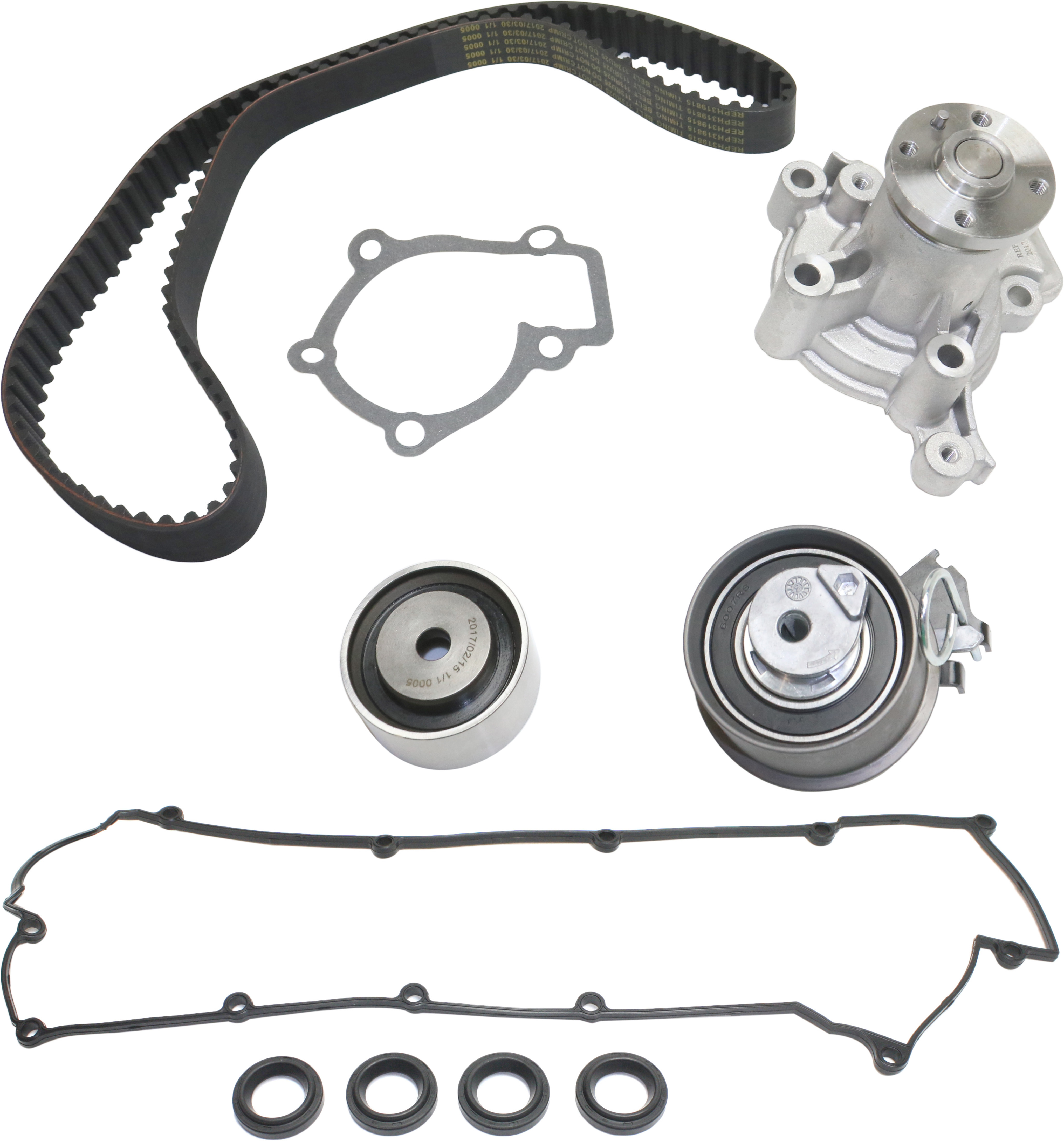 AM TUCSON 06-09 ELANTRA 07-12 TIMING BELT KIT 2 pc Kit with Valve Cover Gasket SKU KIT 080217-65 OEM 24486K GTKWP284A TB284LK2 TCKW