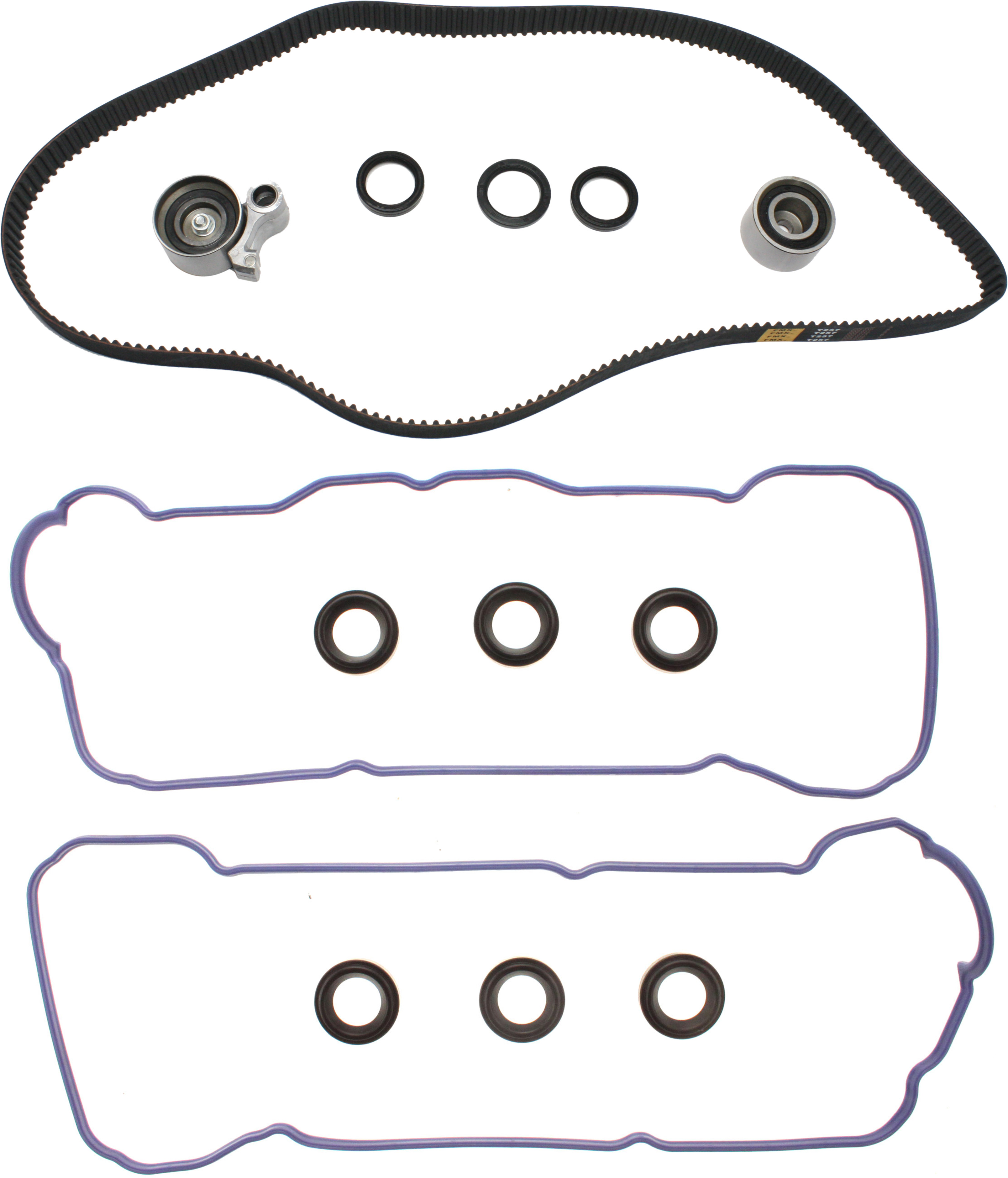 AM CAMRY 94-01 SOLARA 99-03 TIMING BELT KIT with Valve Cover Gasket 6 Cyl 3.0L DOHC 24 Valve 1MZFE Eng. SKU KIT 080217-78 OEM 19750-0361521-0361570-0361571