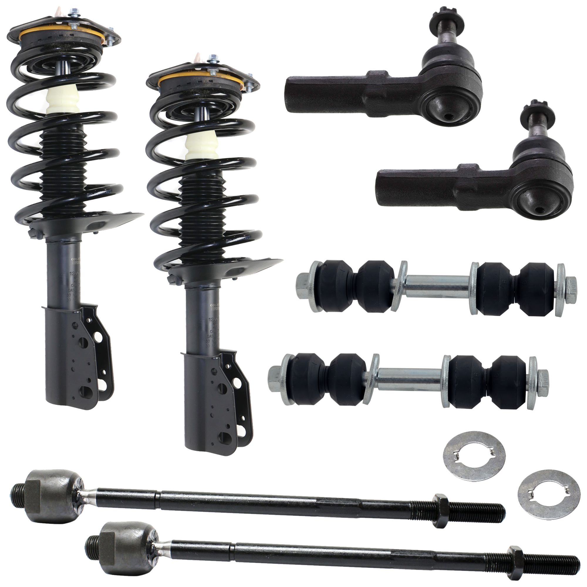 AM PARK AVENUE 97-05 LUCERNE 06-09 FRONT SUSPENSION KIT 8 pc kit w Sway Bar Link and Tie Rod End SKU KIT 080224-12 OEM 88955457-88955458-684011-26
