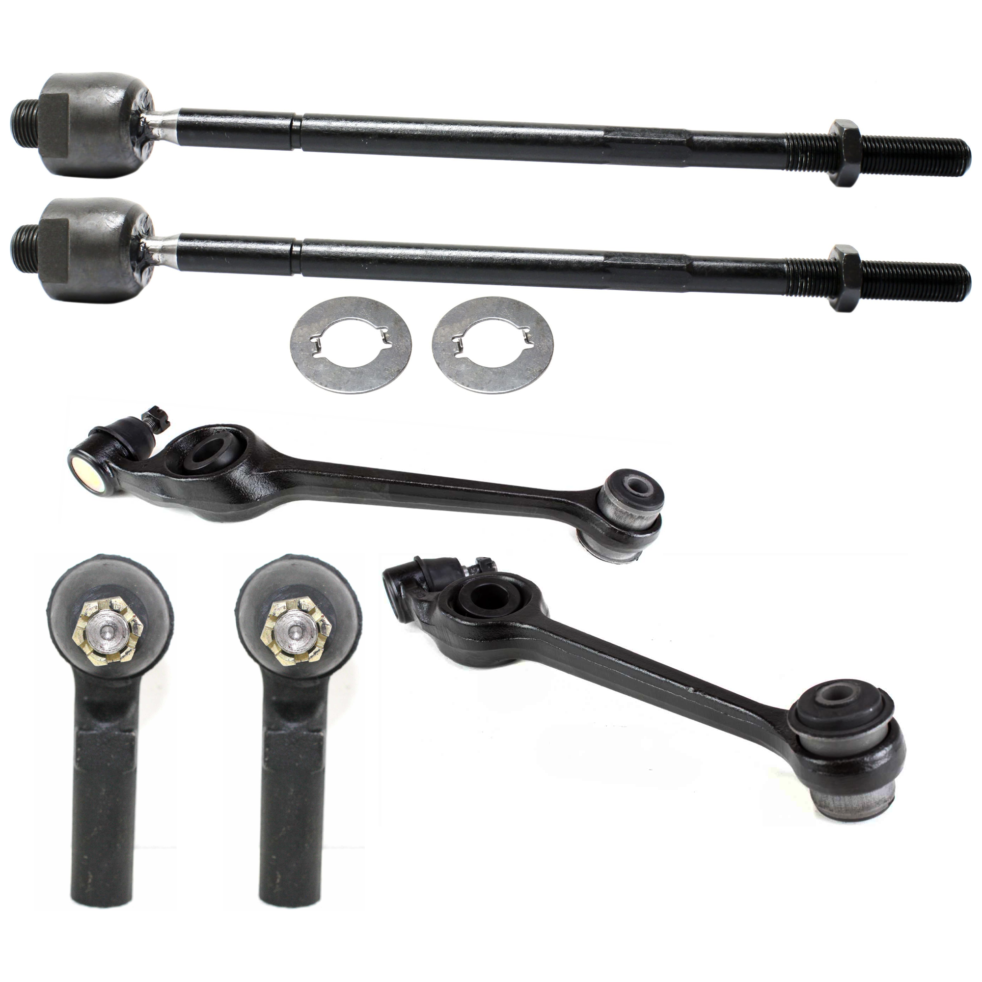 AM S SERIES 91-02 DTS 06-10 FRONT SUSPENSION KIT 6 pc kit w Control Arm and Tie Rod End SKU KIT 080224-14 OEM 210-108-568-822-022-000-000-000-000