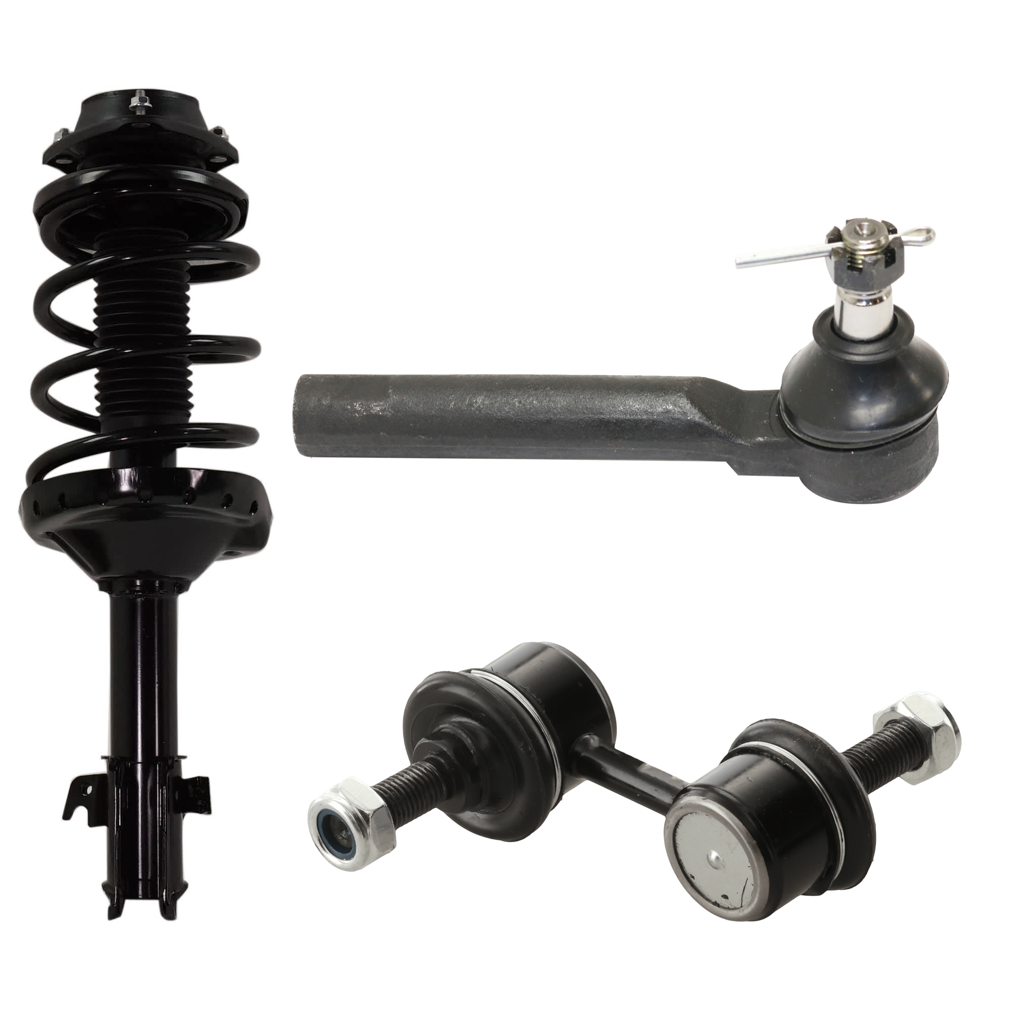 AM FORESTER 06-08 FRONT SUSPENSION KIT 6 pc kit w Sway Bar Link and Tie Rod End SKU KIT 080224-16 OEM 172425-866003-1331746R 2031