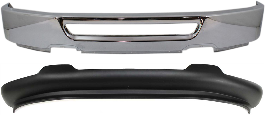 AM F 150-06-08 FRONT BUMPER Chrome 2 pc Kit with Valance SKU KIT 080317-09 Partslink FO1002400 FO1093107 OEM 6L3Z17757AA 6L3Z17626AAA