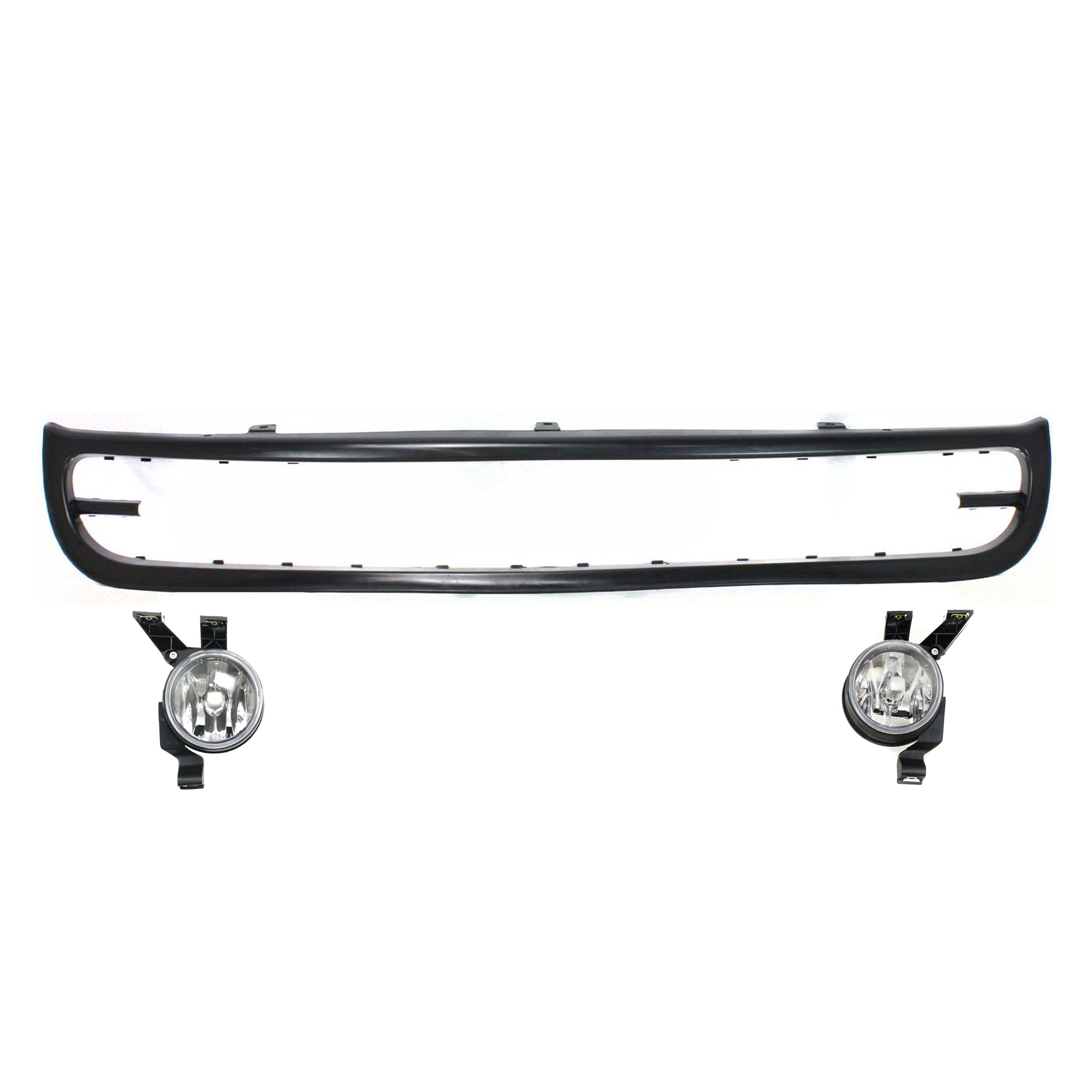 AM BEETLE 98-00 FRONT VALANCE 3 pc kit Includes Fog Light SKU KIT 080317-10 Partslink VW1094109 VW2592102 VW2593102 OEM 1C0805903CGRU 1C0941699A 1C094