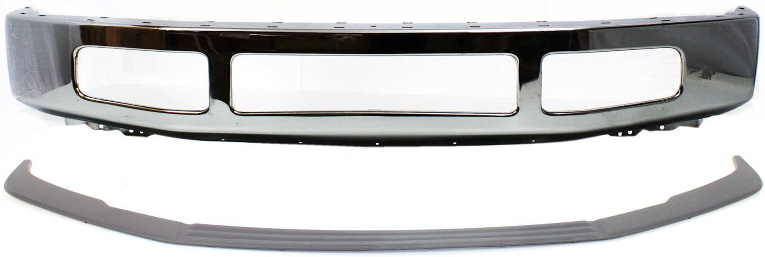 AM F 450 SUPER DUTY 08-10 FRONT BUMPER Chrome 2 pc kit with Bumper Trim SKU KIT 080317-36 Partslink FO1002404 FO1044103 OEM 8C3Z17757D 8C3Z17K833AA