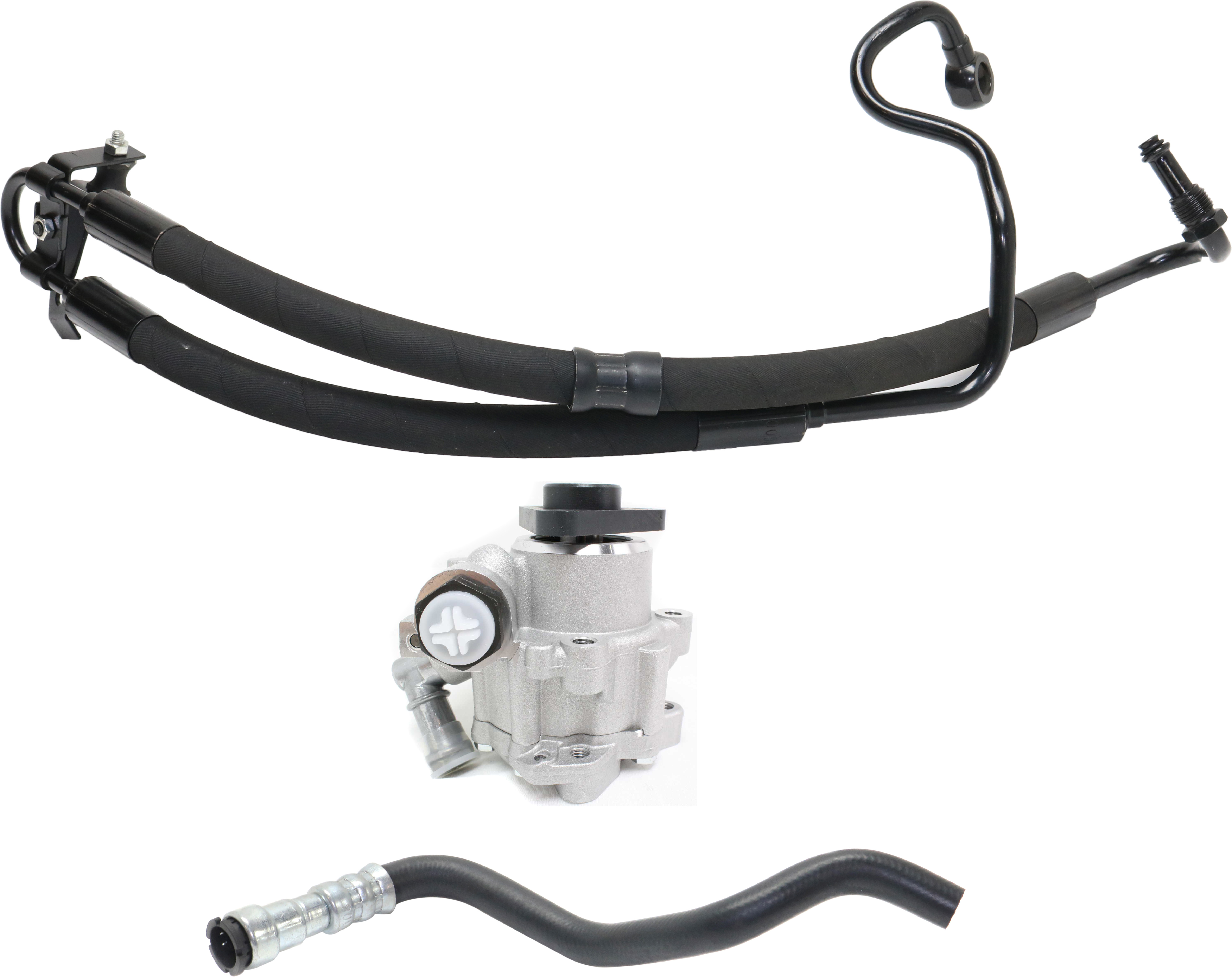AM 3 SERIES 99-00 POWER STEERING PUMP Set of 3 with Pressure Hose and Return Hose SKU KIT 080317-62 OEM 3-241-109-496-532-410-000-000-000-000