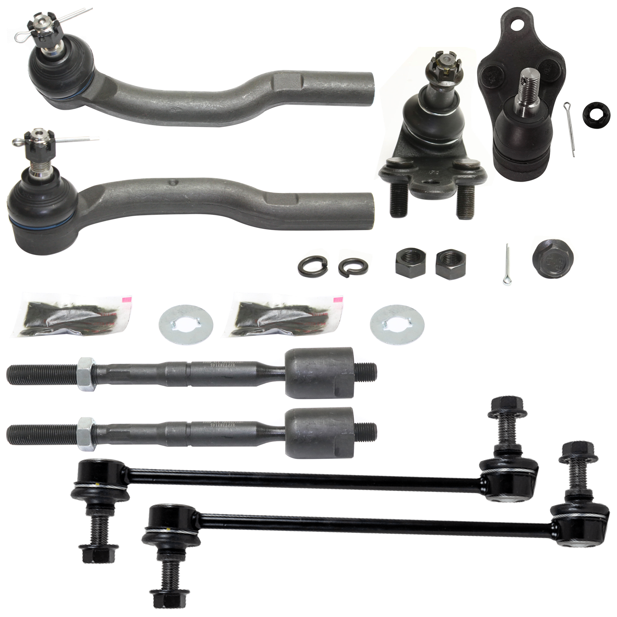 AM AVALON 05-12 HIGHLANDER 01-19 RX350-07-22 FRONT SUSPENSION KIT 8 pc Kit with Ball Joint Sway Bar Link and Tie Rod End SKU KIT 080324-18 OEM 1015840-2601653-2601690-505