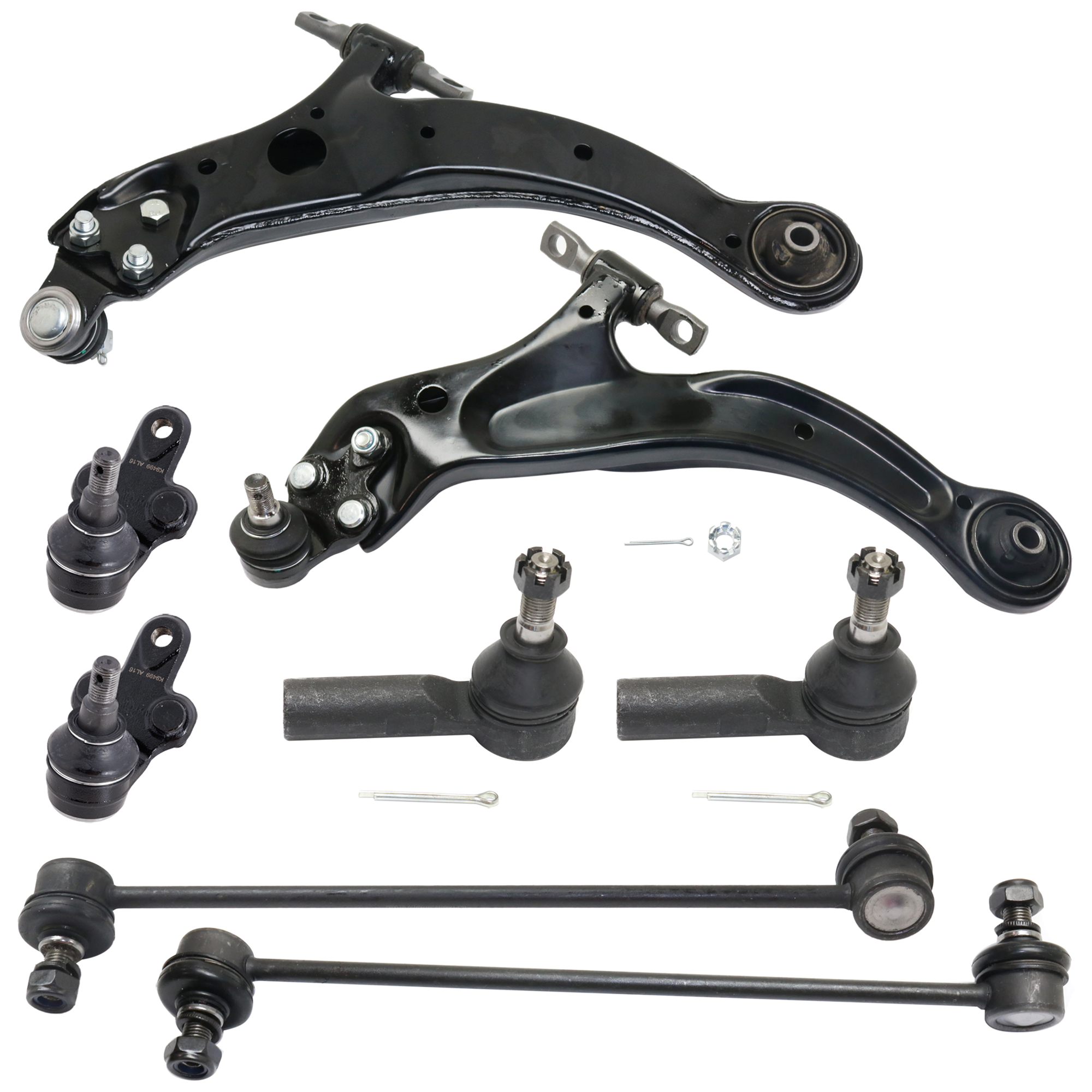 AM AVALON 98-04 SOLARA 99-03 FRONT SUSPENSION KIT 8 pc Kit with Ball Joint Control Arm Sway Bar Link and Tie Rod End SKU KIT 080324-19 OEM 104218-256025-1014286-26013