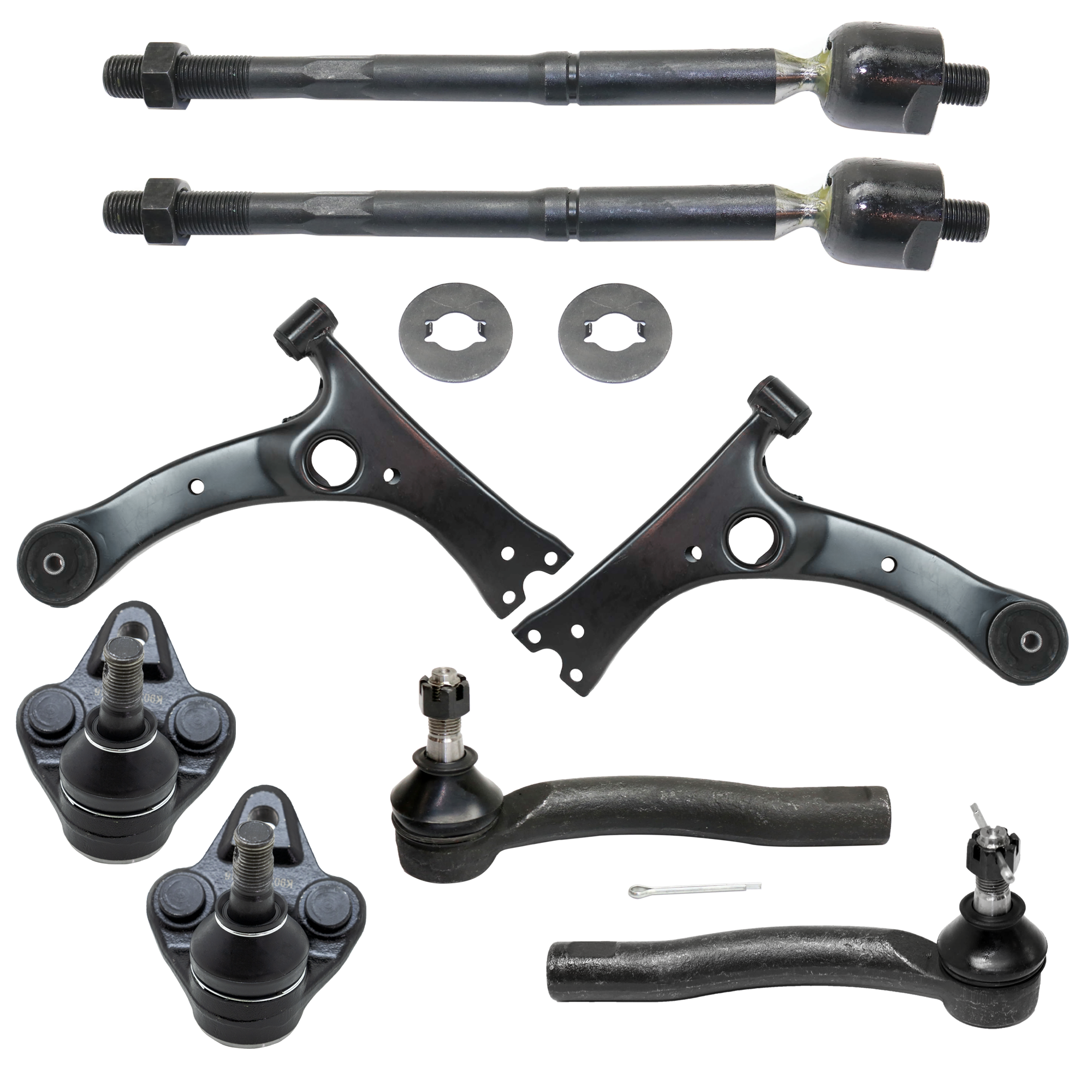 AM COROLLA MATRIX 03-08 FRONT SUSPENSION KIT 8 pc Kit with Ball Joint Control Arm and Tie Rod End SKU KIT 080324-20 OEM 104289-1014808-1015320-1015777
