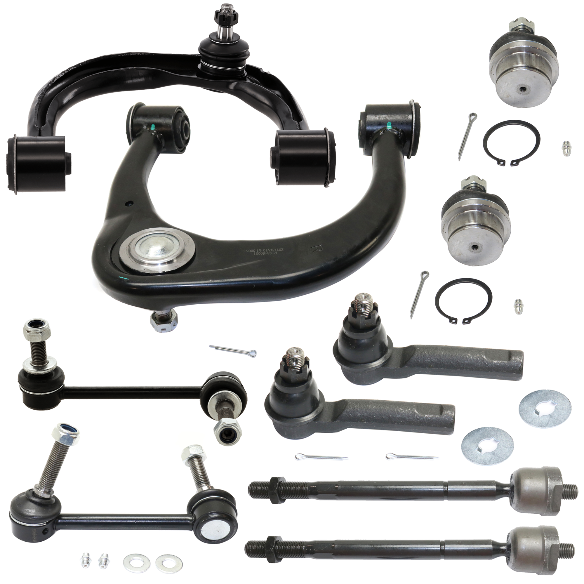 AM TACOMA 05-23 FRONT SUSPENSION KIT 10 pc Kit with Ball Joint Control Arm Sway Bar Link and Tie Rod End SKU KIT 080324-31 OEM 2601736-5051427-10480827-48068