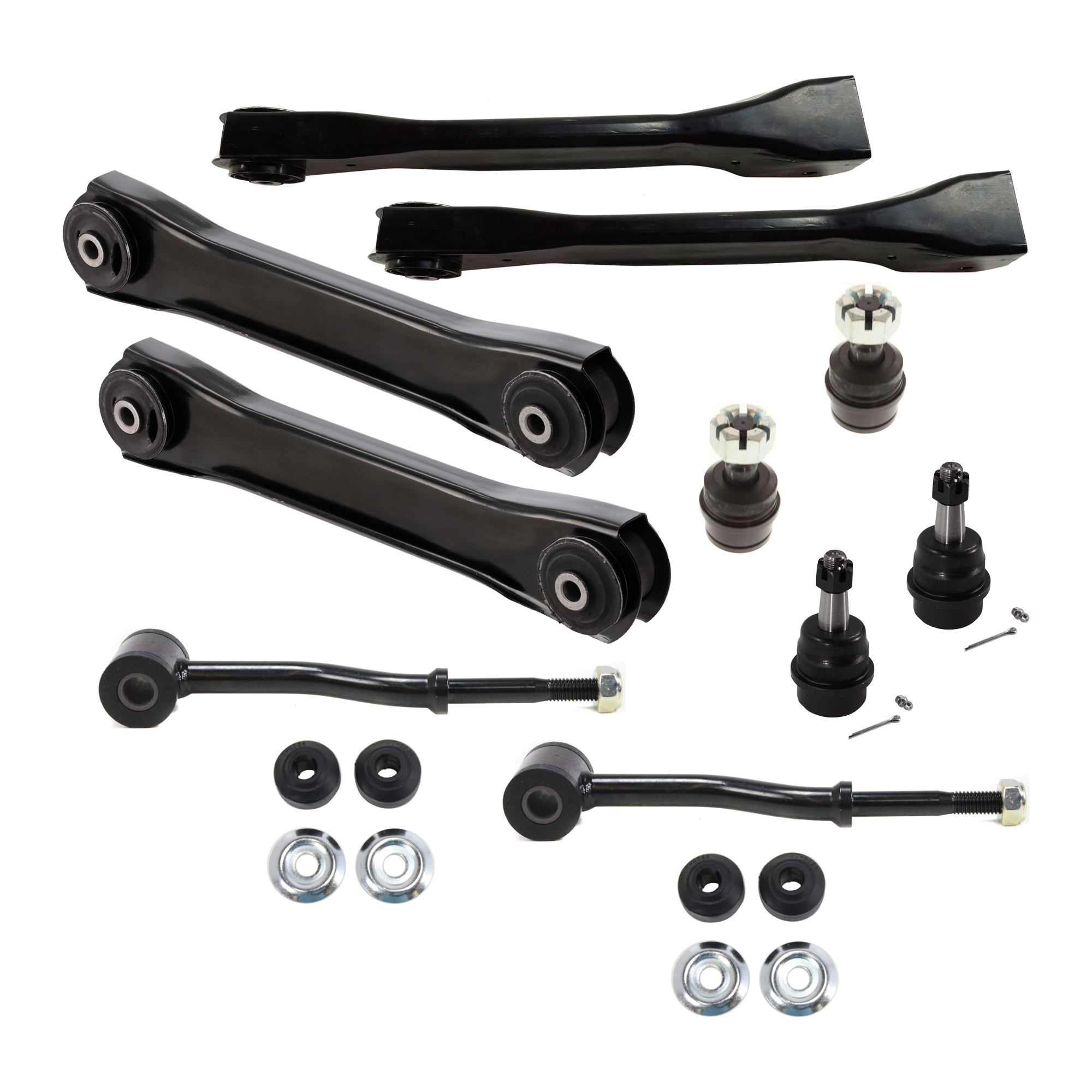 AM GRAND CHEROKEE 93-95 GRAND WAGONEER 93-93 FRONT SUSPENSION KIT 10 pc Kit with Control Arm Ball Joint and Sway Bar Link SKU KIT 080324-50 OEM 10459-46D2117A 83500202AB B316