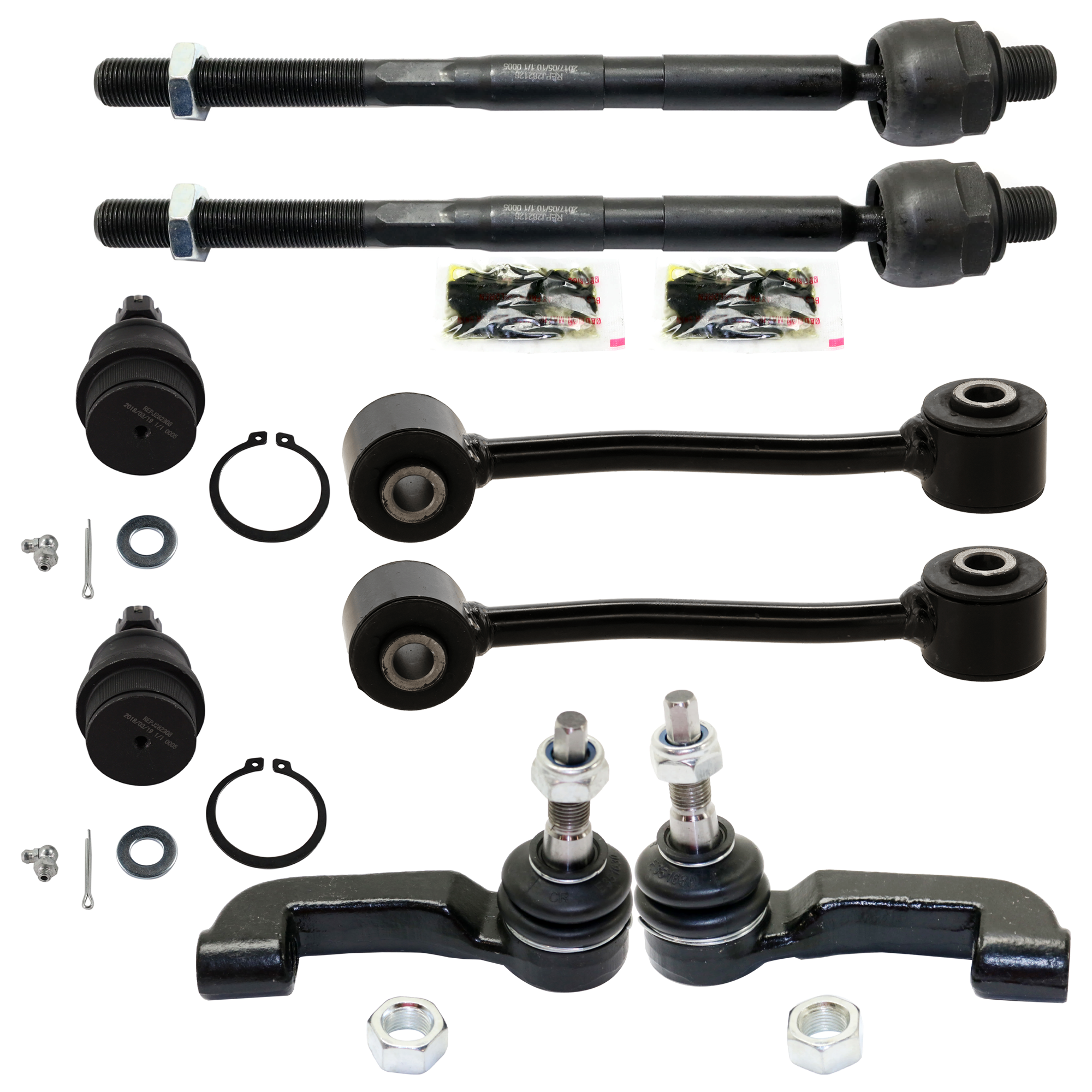 AM NITRO 07-07 FRONT TIE ROD END RH AND LH Inner and Outer 8 pc kit with Ball Joint and Sway Bar Link SKU KIT 080324-53 OEM 45A1341 ES4632-4012359-6125803