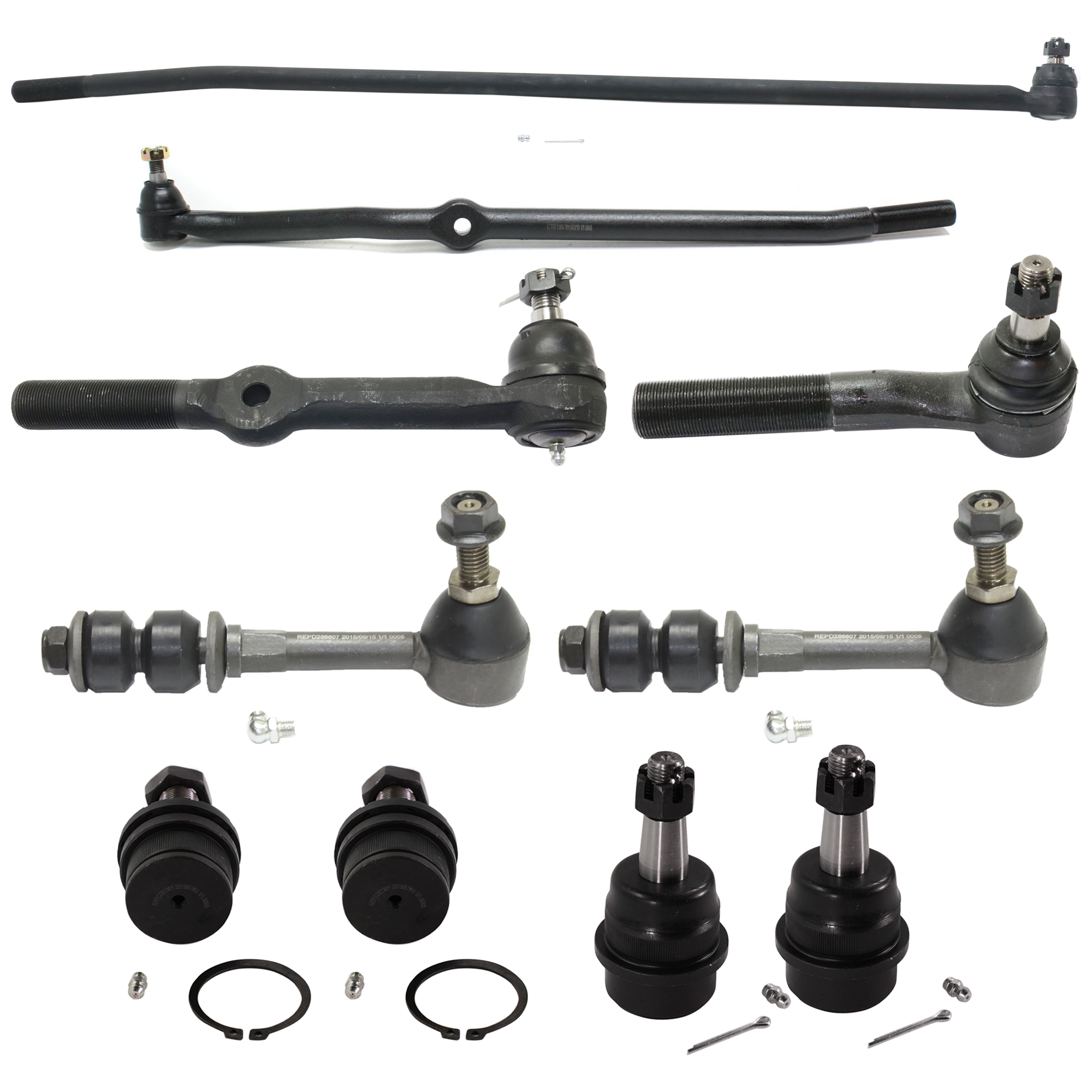 AM RAM 1500 RAM 2500-94-95 FRONT SUSPENSION KIT 10 pc kit with Ball Joint Sway Bar Link and Tie Rod End SKU KIT 080324-69 OEM 10-253-288-001-288-000-000-000-000