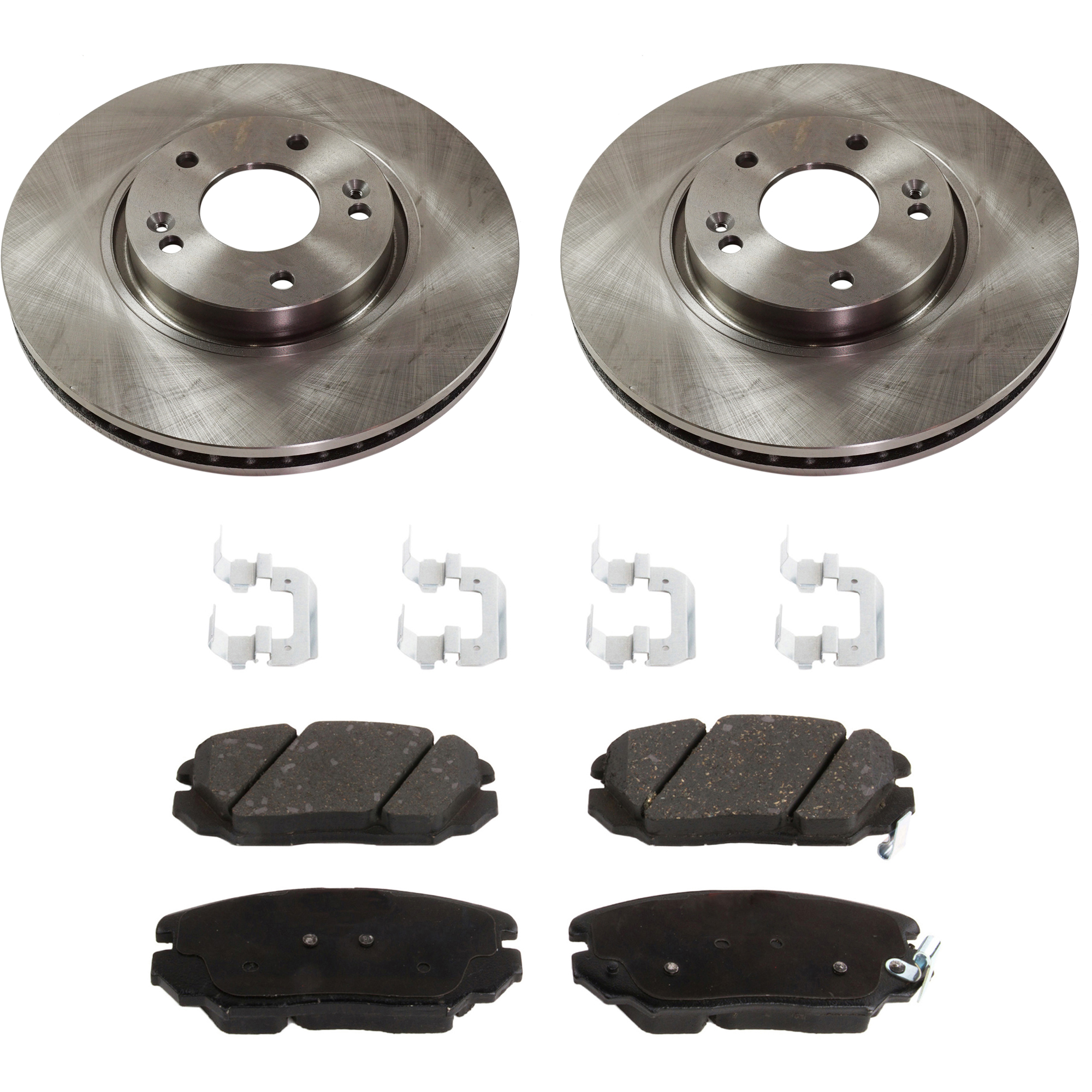 AM SONATA 06-10 FRONT BRAKE DISC AND PAD KIT 4 pc kit SKU KIT 080621-1006 OEM 517123K100-581013FA01-581013KA