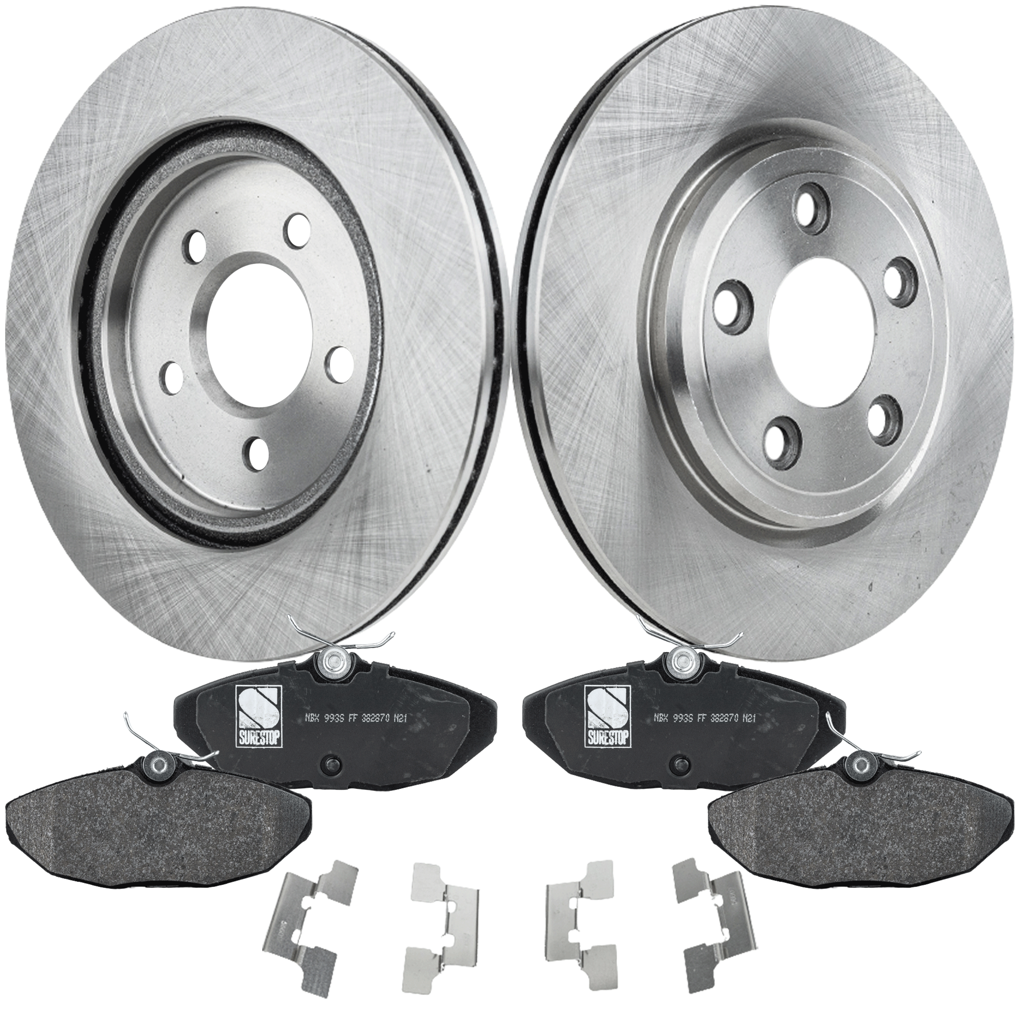 AM LS 00-06 REAR BRAKE DISC AND PAD KIT 2 Wheel Set SKU KIT 080621-1019 OEM JLM20802 XR827087-5066478AA 1W