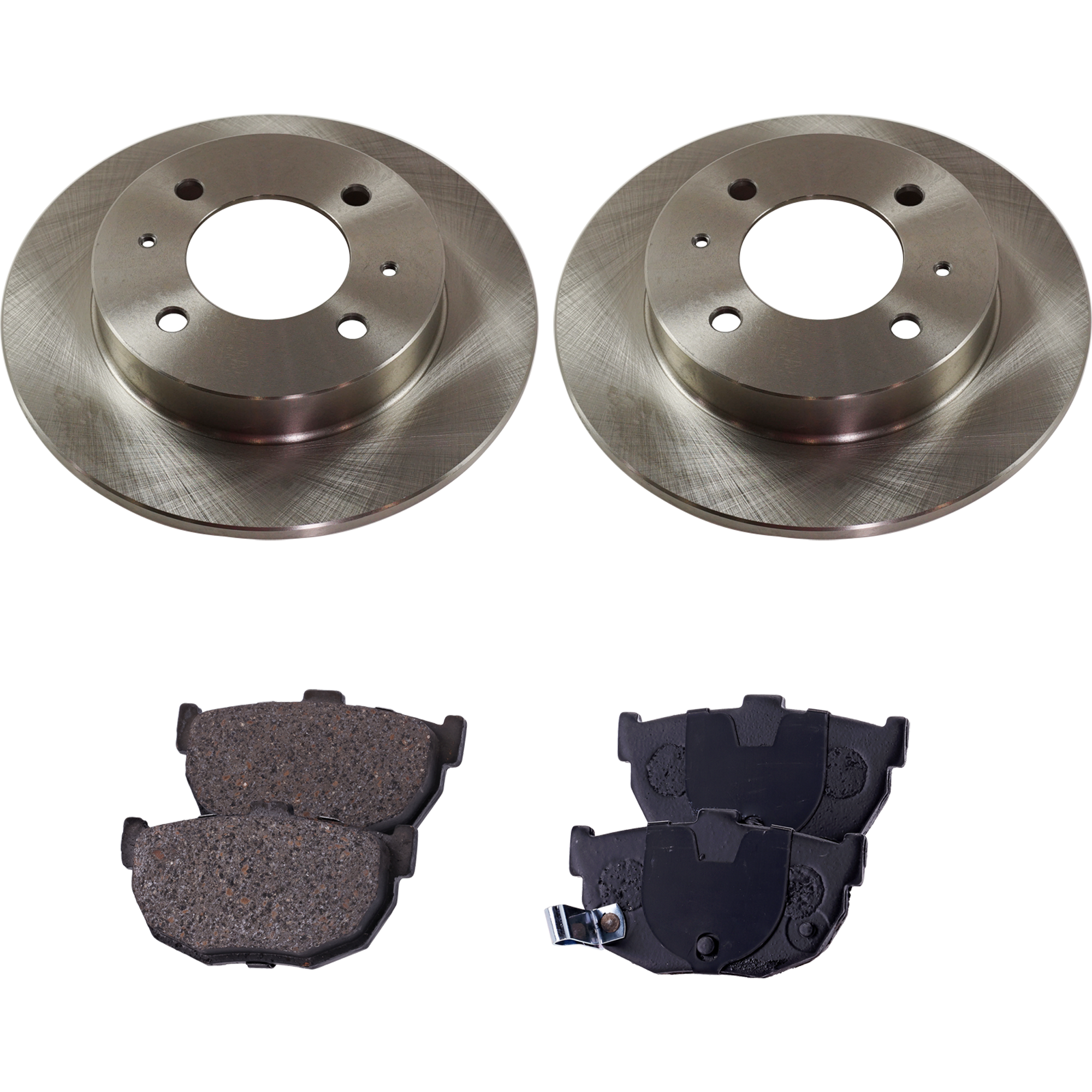 AM ELANTRA 97-06 TIBURON 97-01 REAR BRAKE DISC AND PAD KIT 4 pc kit SKU KIT 080621-1033 OEM 5841129300-5841129310-4406008E