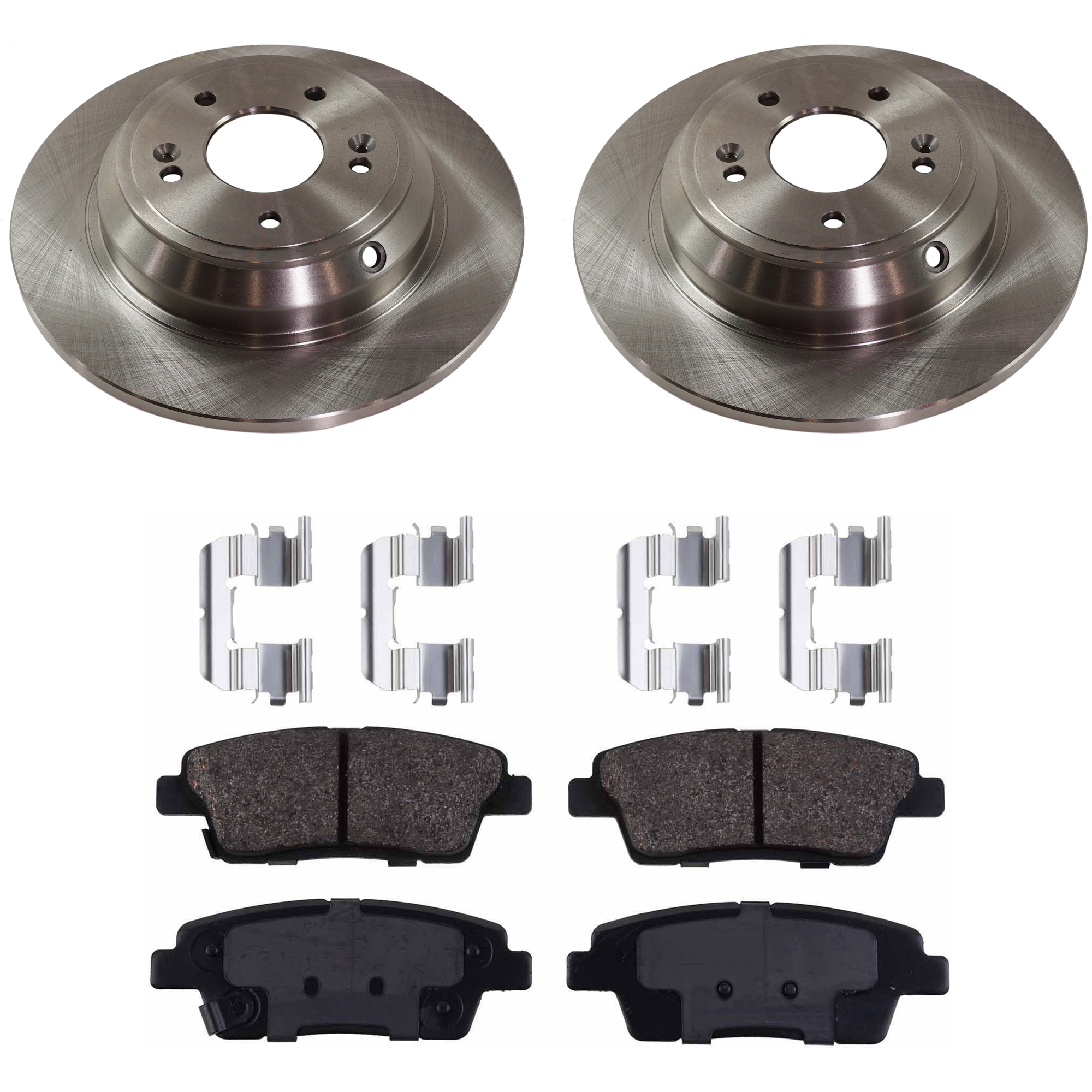 AM GENESIS 10-10 REAR BRAKE DISC AND PAD KIT 4 pc kit SKU KIT 080621-1040 OEM 584113M000-583023MA30
