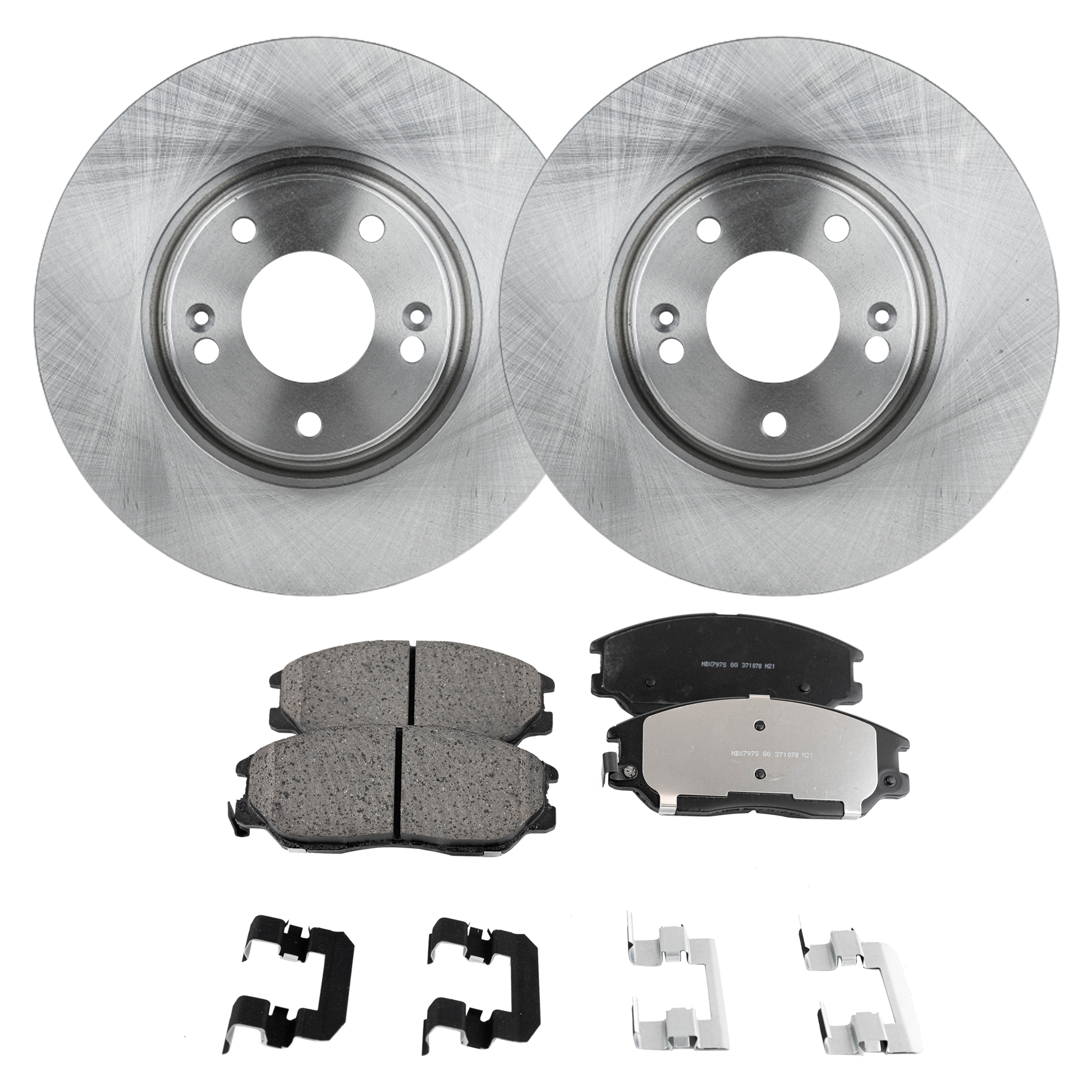 AM AMANTI 04-06 FRONT BRAKE DISC AND PAD KIT 2 Wheel Set SKU KIT 080621-1097 OEM 517123F100-4K52Y3323Z 4K52Y332
