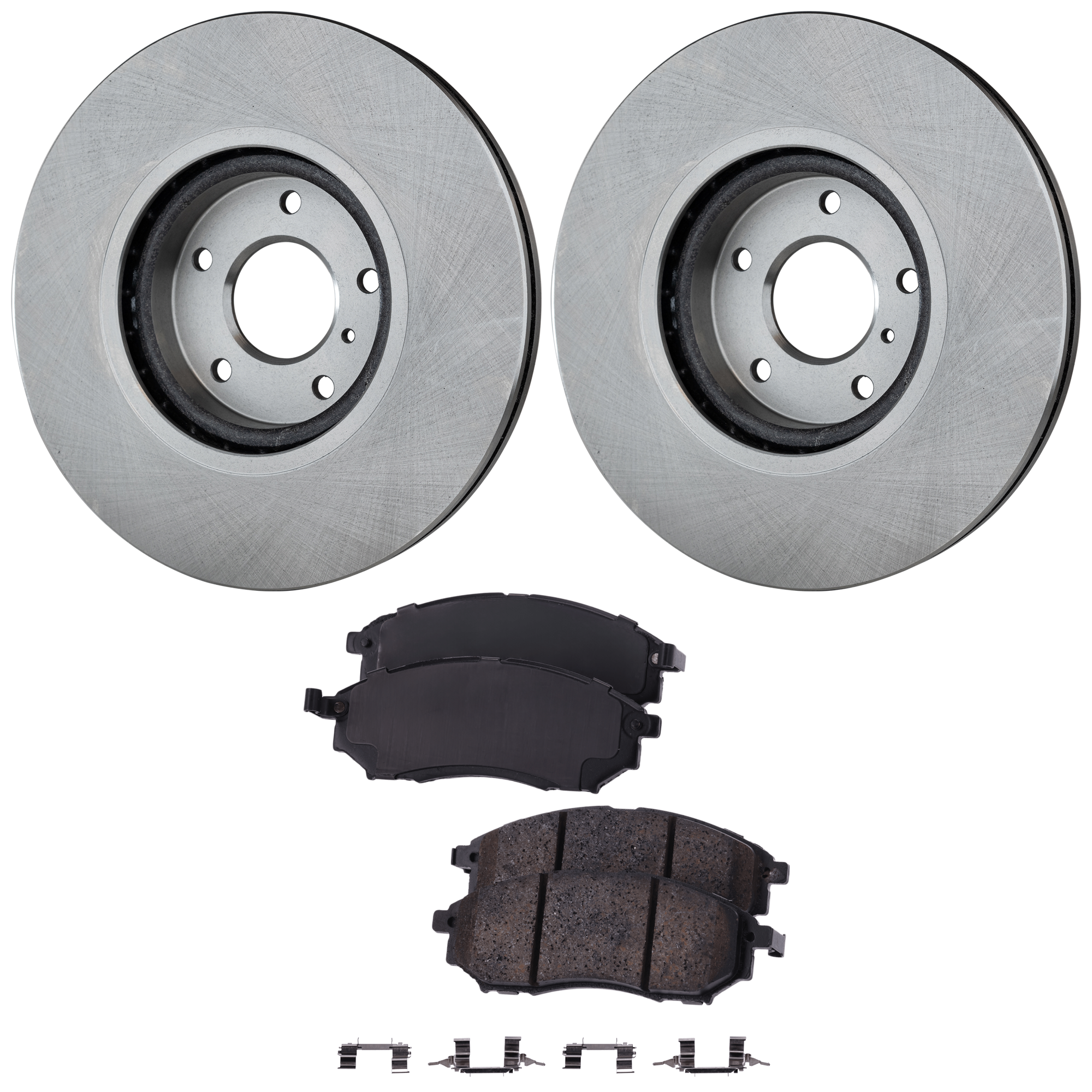 AM G35-05-08-370Z 09-20 FRONT BRAKE DISC AND PAD KIT 4 pc kit SKU KIT 080621-1098 OEM 40206CA010-40206EG000-41060AR0
