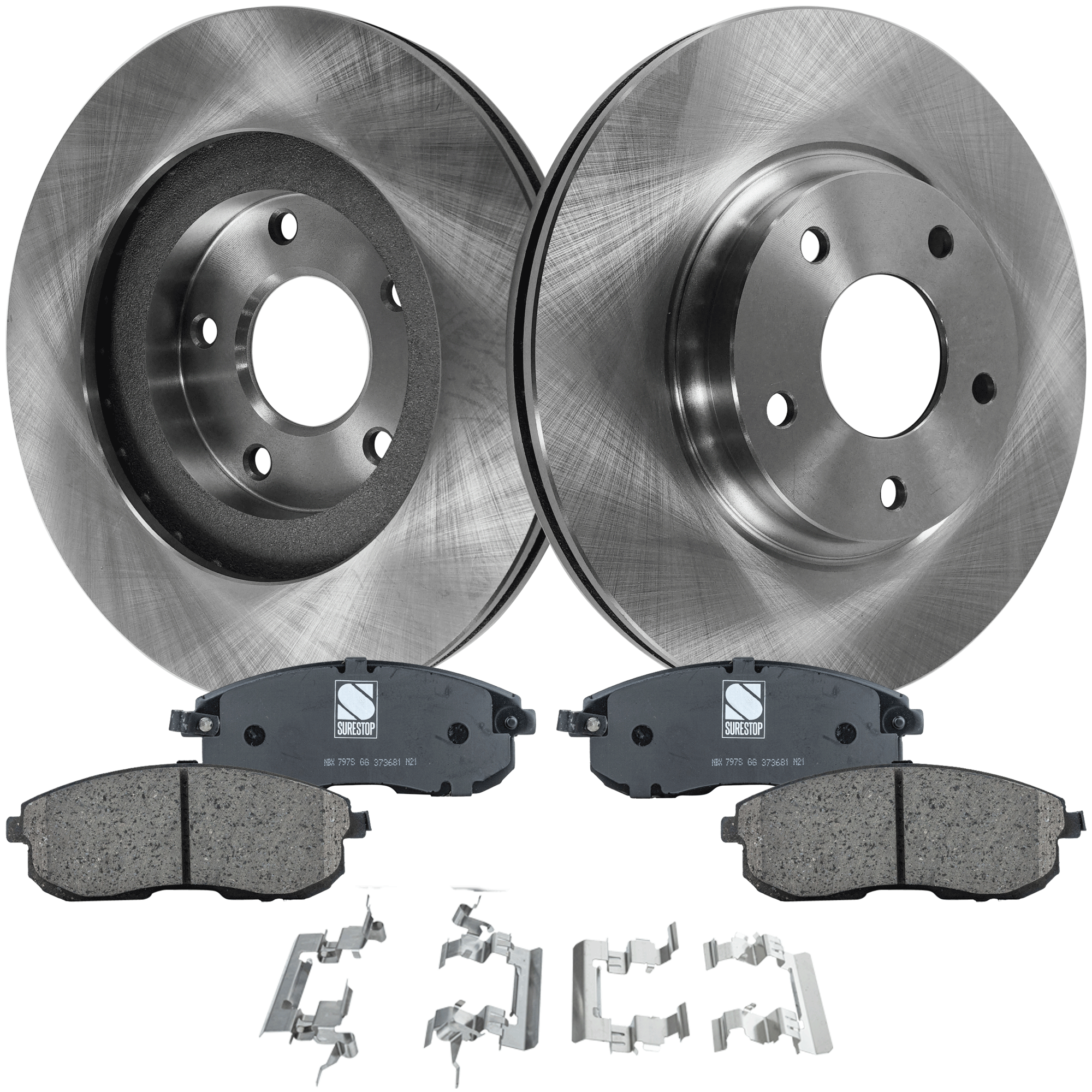 AM MAXIMA 02-02 FRONT BRAKE DISC AND PAD KIT 4 pc kit SKU KIT 080621-1109 OEM 402069Y000-4214052100-402063Z6