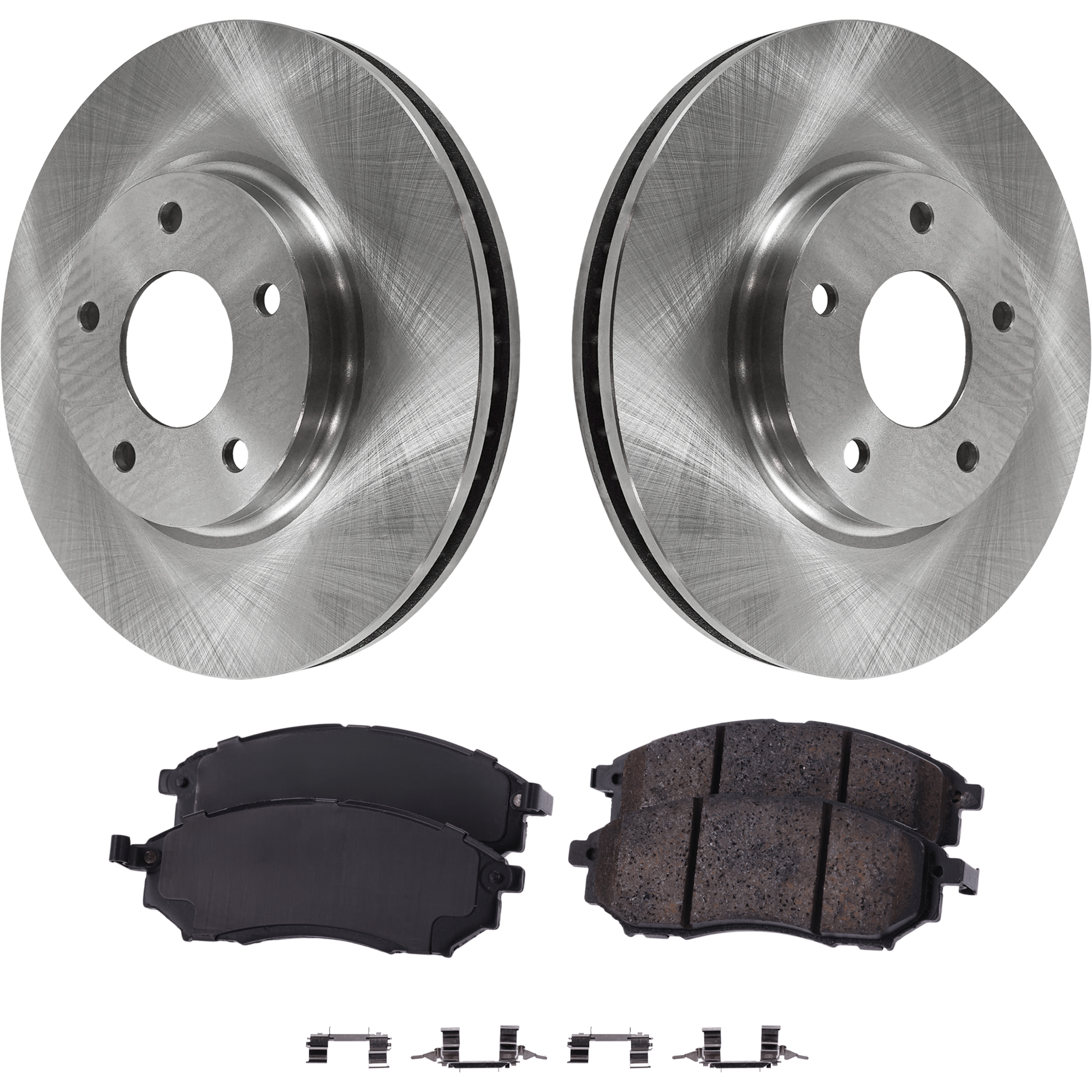 AM M45-03-04 Q45-02-06 FRONT BRAKE DISC AND PAD KIT 4 pc kit SKU KIT 080621-1112 OEM 40206WL80A 40206ZM00A 40206CK0