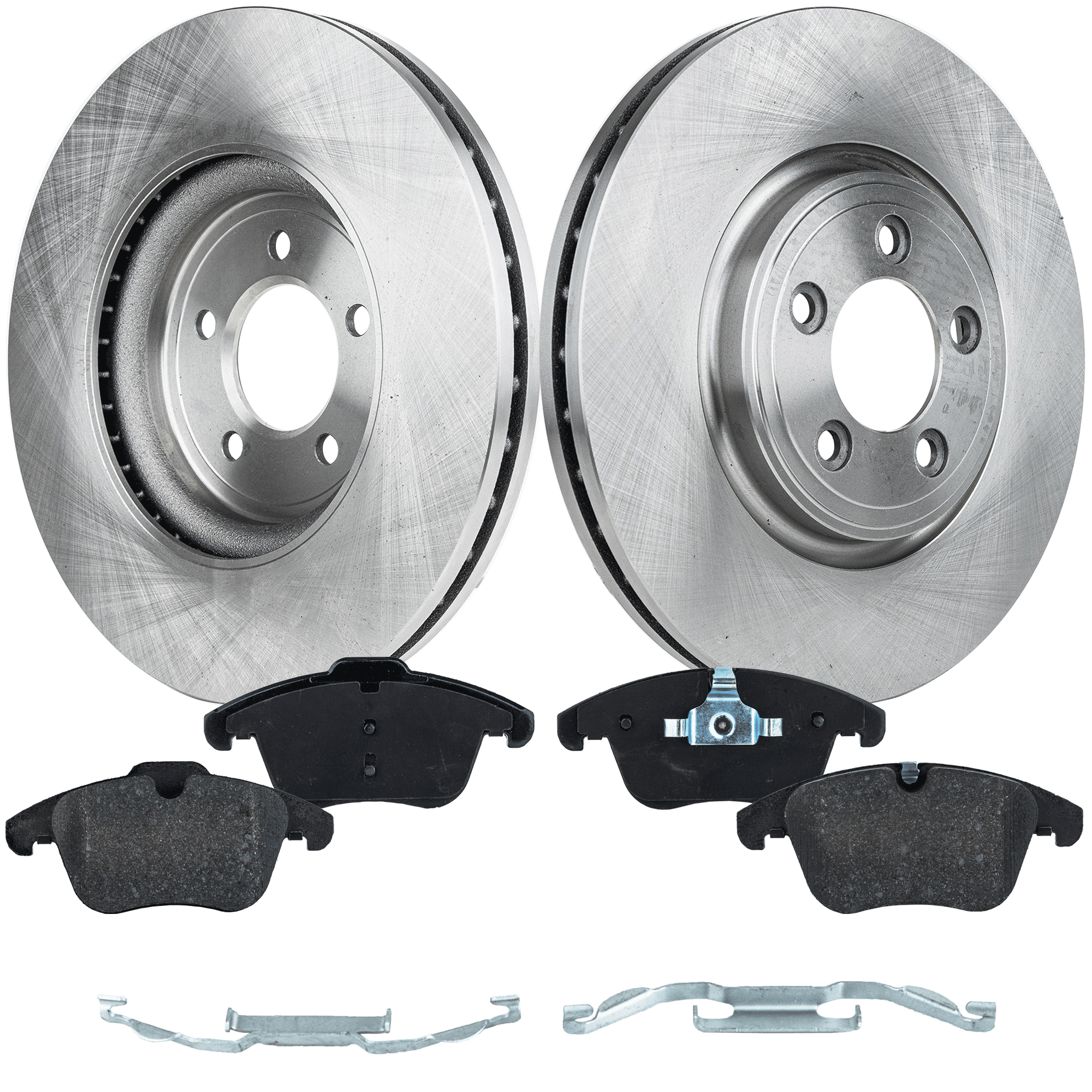 AM VANDEN PLAS 06-09 XF 09-15 FRONT BRAKE DISC AND PAD KIT 2 Wheel Set SKU KIT 080621-1127 OEM 34383-45475-850056-900954-1212