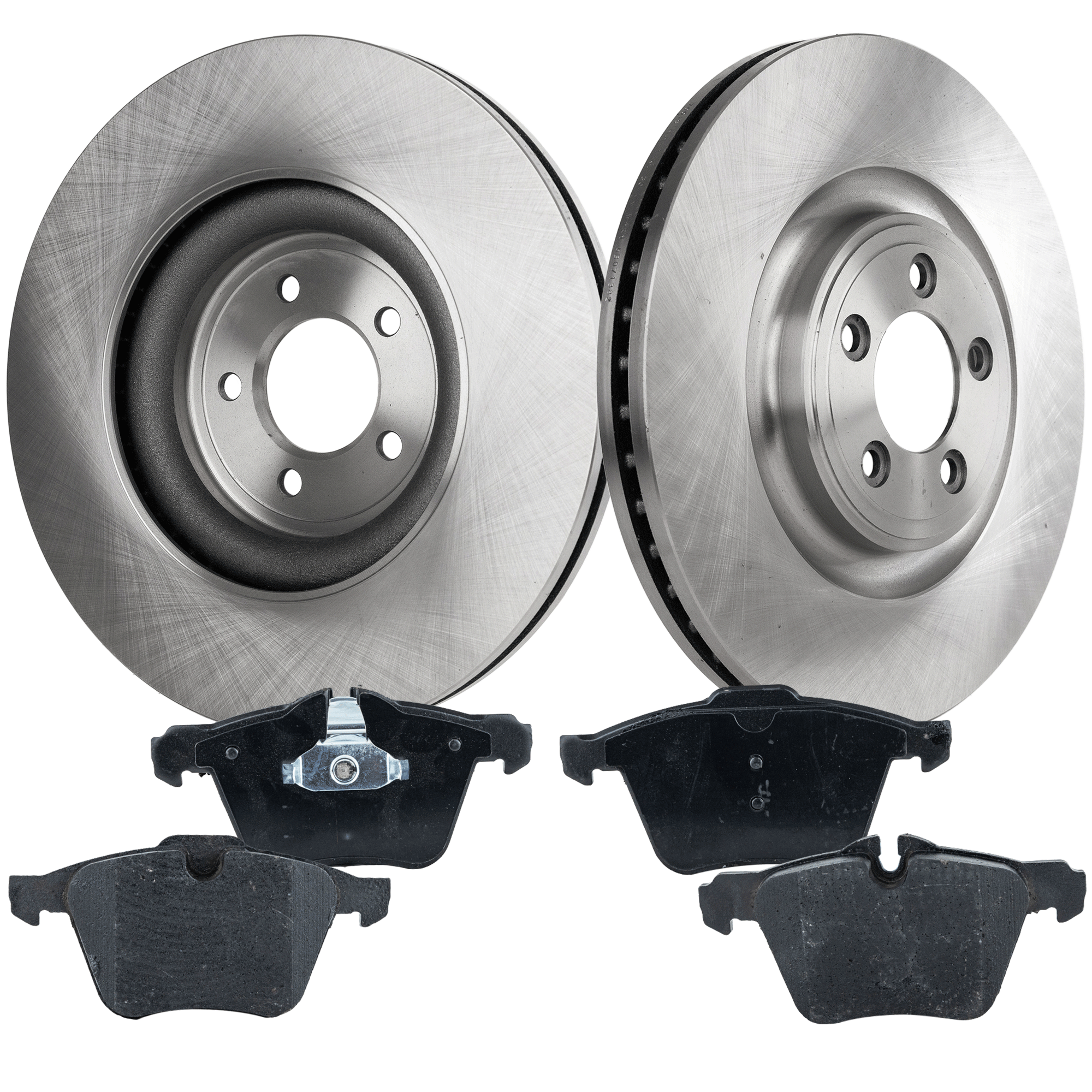 AM SUPER V8-06-09 XF 09-15 FRONT BRAKE DISC AND PAD KIT 4 pc kit SKU KIT 080621-1129 OEM 34384-45479-850057-12120024-60