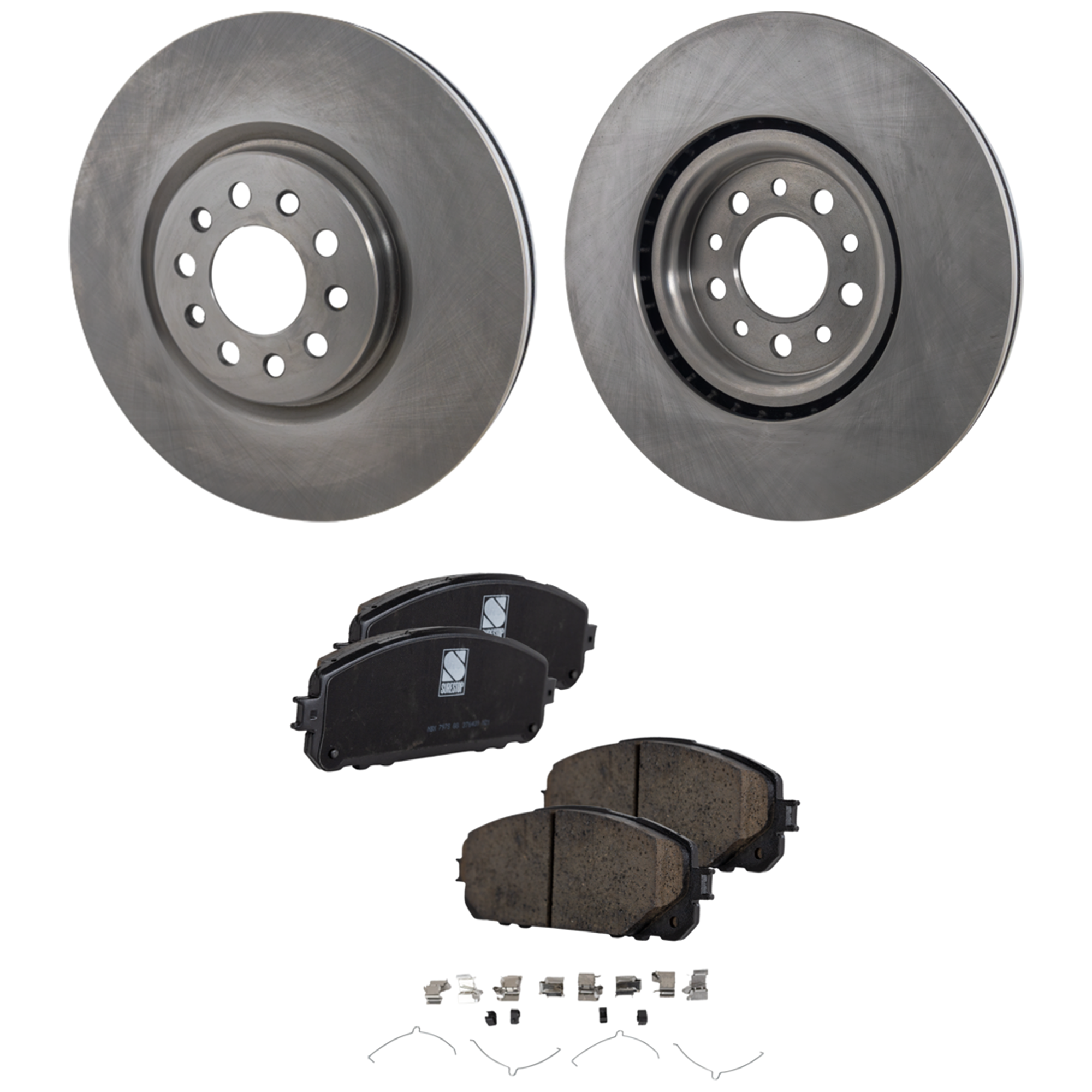 AM CHEROKEE 16-22 FRONT BRAKE DISC AND PAD KIT 4 pc Kit SKU KIT 080621-1136 OEM 43197-850417-60042013-781768R