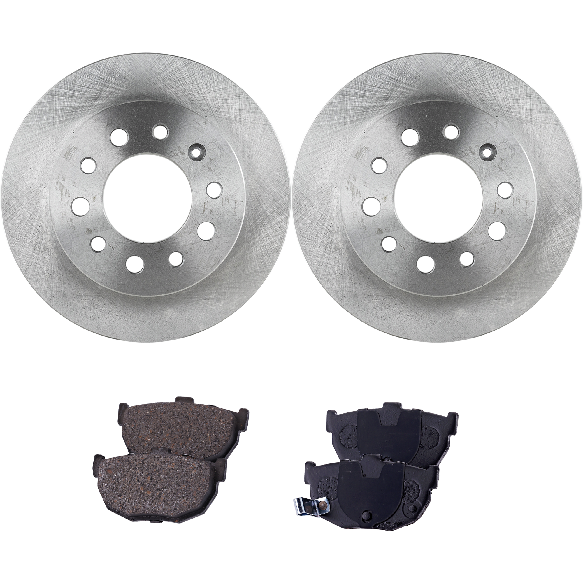 AM TIBURON 03-08 REAR BRAKE DISC AND PAD KIT 4 pc kit SKU KIT 080621-1148 OEM 584112C000-584112C100-4406008E