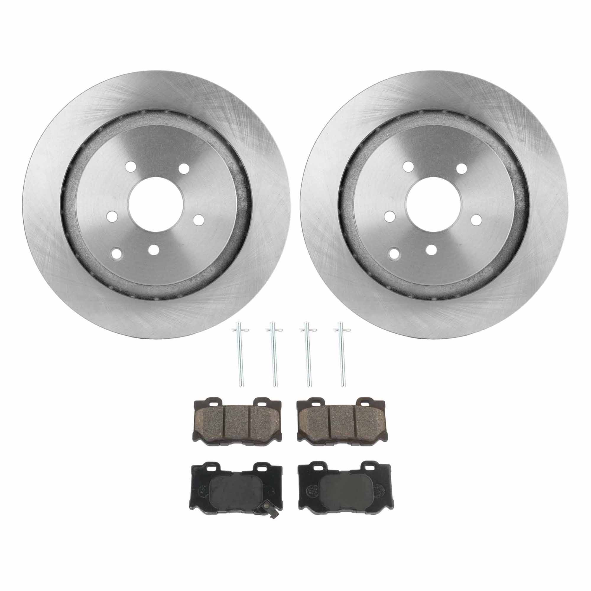 AM FX50-09-13 Q60-17-20 REAR BRAKE DISC AND PAD KIT 2 Wheel Set SKU KIT 080621-1156 OEM 44692-0833516-850247-980951-12