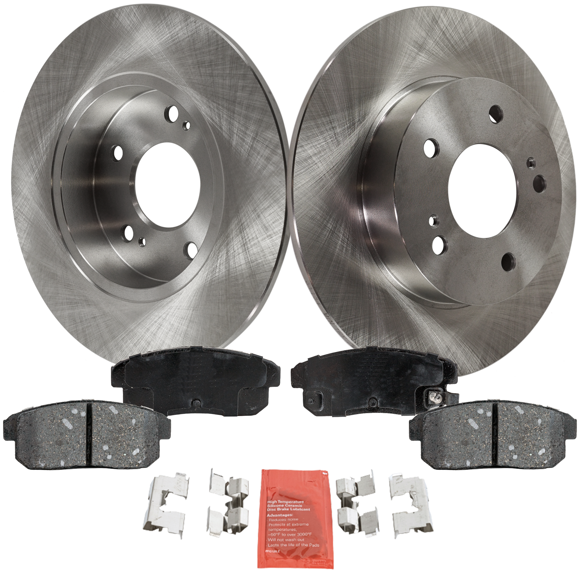 AM MAXIMA 00-03 I35-02-04 REAR BRAKE DISC AND PAD KIT 2 Wheel Set SKU KIT 080621-1164 OEM 4320631U12-4223051200-440604U0
