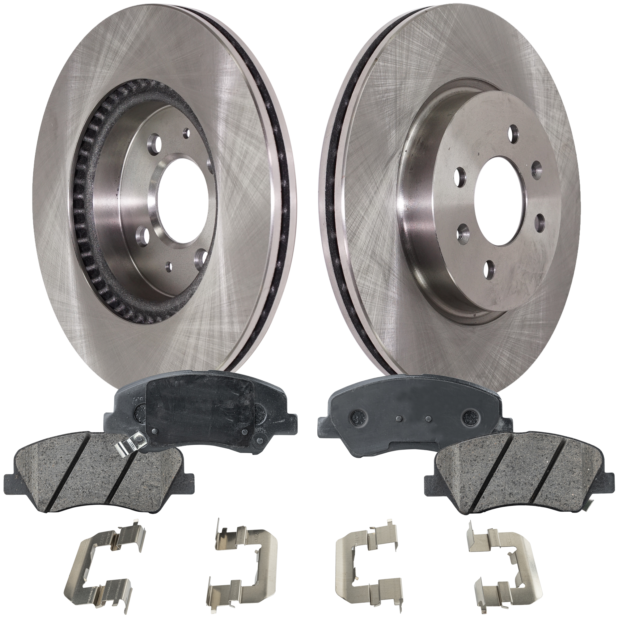 AM RIO 12-17 FRONT BRAKE DISC AND PAD KIT 4 pc kit SKU KIT 080621-1245 OEM 44755-70118-850332-980979-9002