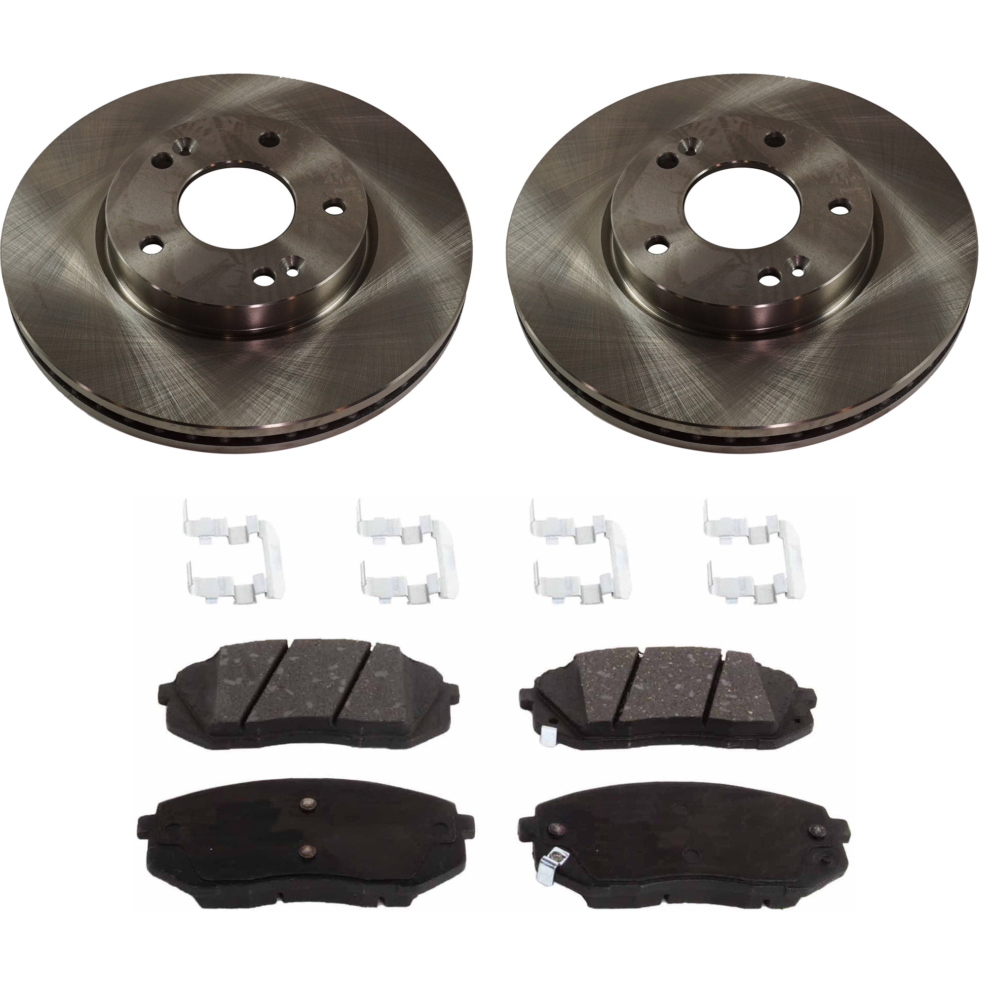 AM RONDO 07-09 FRONT BRAKE DISC AND PAD KIT 4 pc kit SKU KIT 080621-1246 OEM 31492-44637-850067-900584-6002