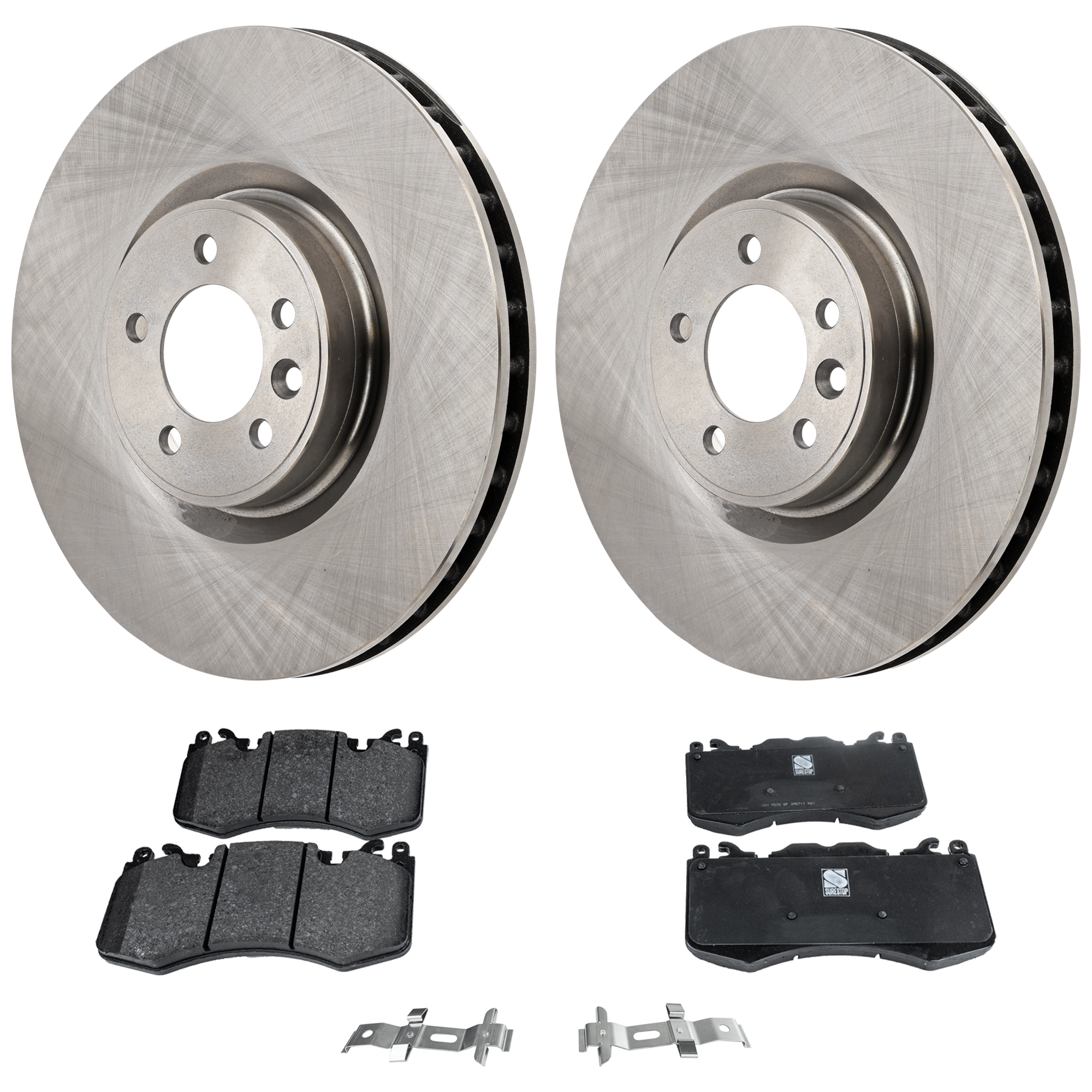 AM RANGE ROVER 13-17 RANGE ROVER SPORT 10-17 FRONT BRAKE DISC AND PAD KIT 2 Wheel Set SKU KIT 080621-1261 OEM 34489-45559-980926-12122022-60