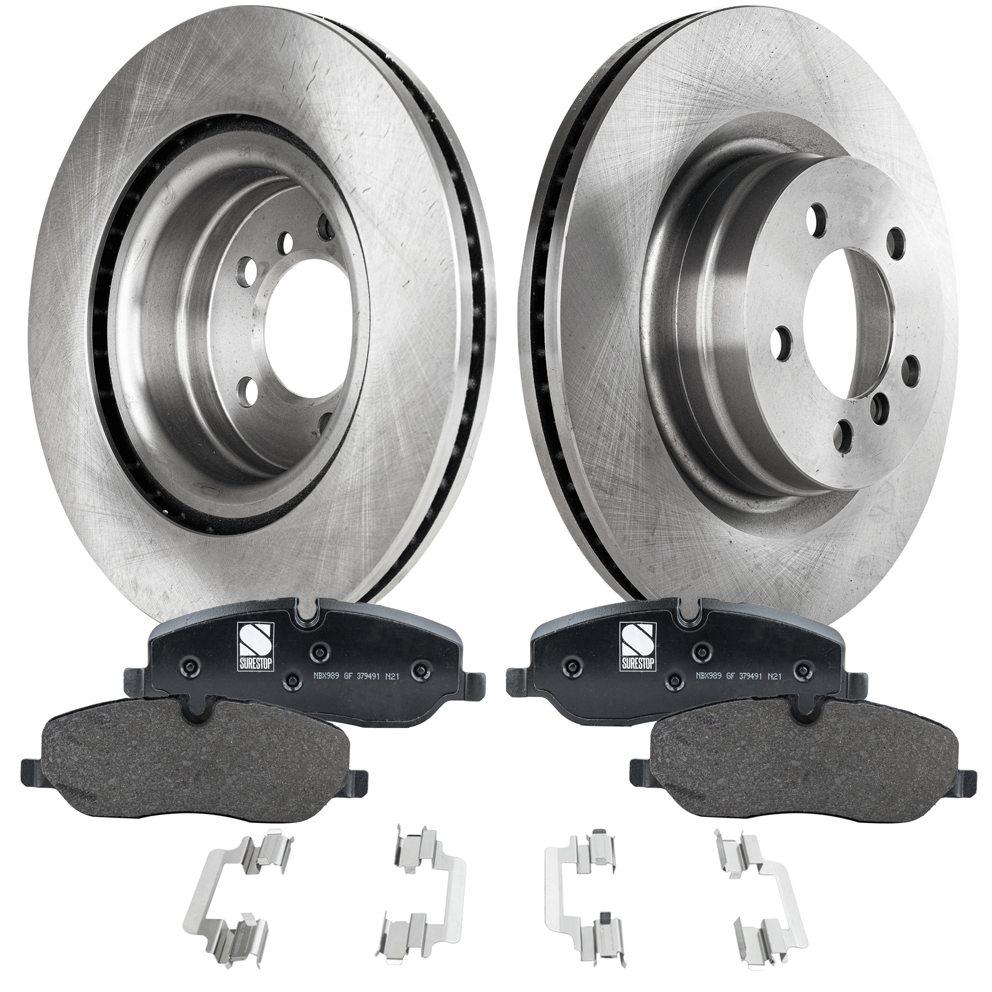 AM RANGE ROVER 06-09 FRONT BRAKE DISC AND PAD KIT 4 pc kit SKU KIT 080621-1263 OEM 34334-45449-850003-900866-6001