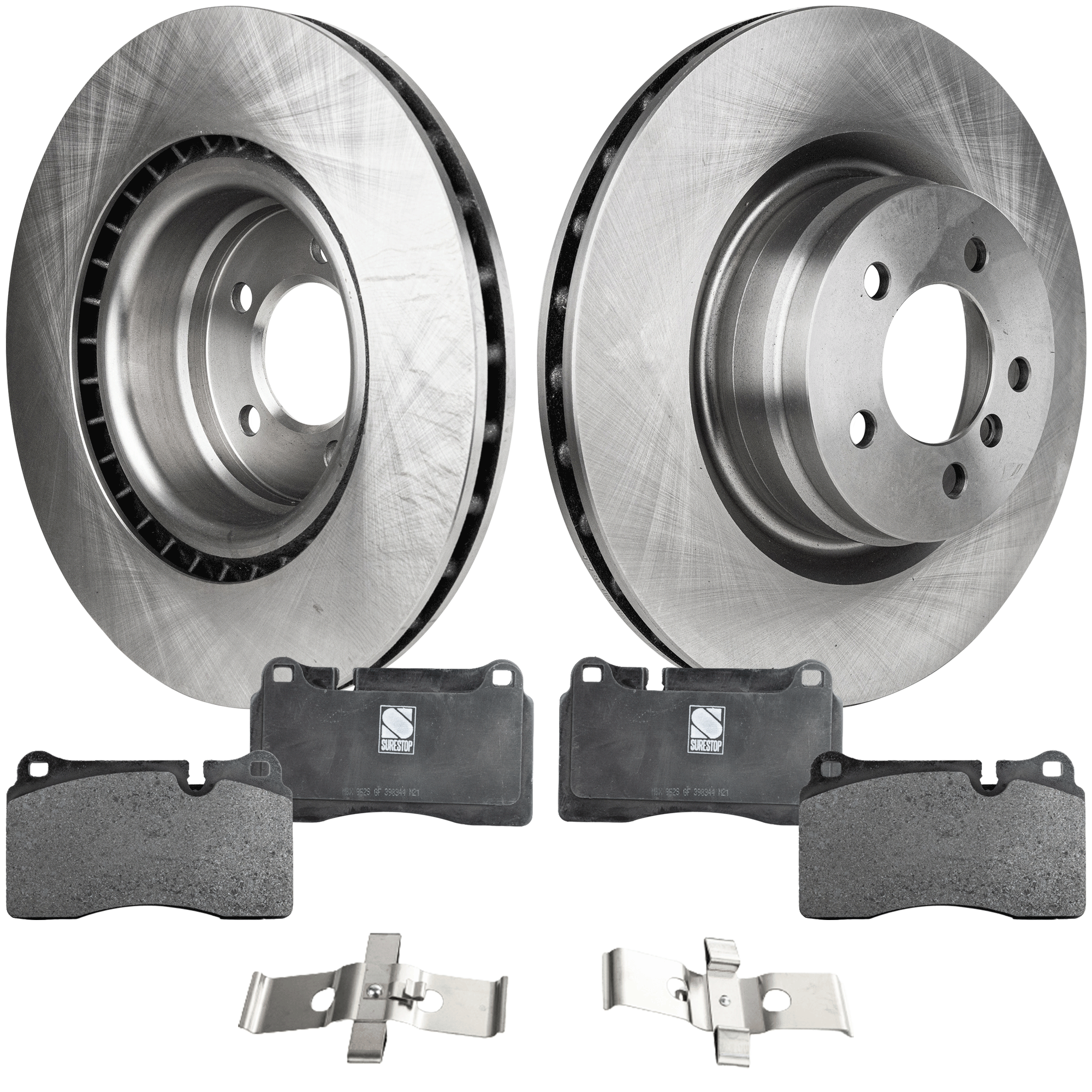 AM RANGE ROVER 06-09 FRONT BRAKE DISC AND PAD KIT 2 Wheel Set SKU KIT 080621-1264 OEM 34337-45430-850004-12122015-60