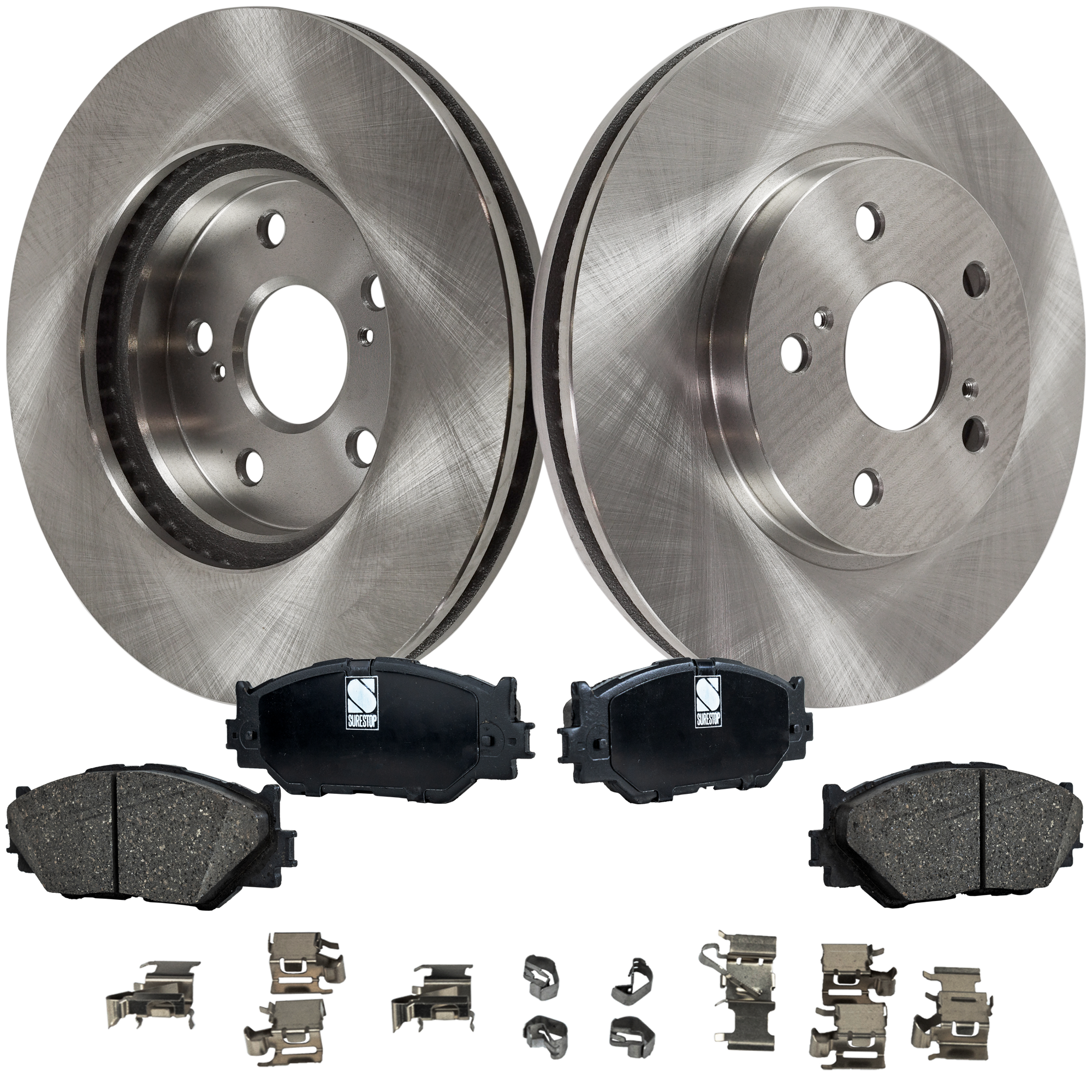 AM IS250-06-15 FRONT BRAKE DISC AND PAD KIT 2 Wheel Set SKU KIT 080621-1274 OEM 4351233100-4351228180-43512281