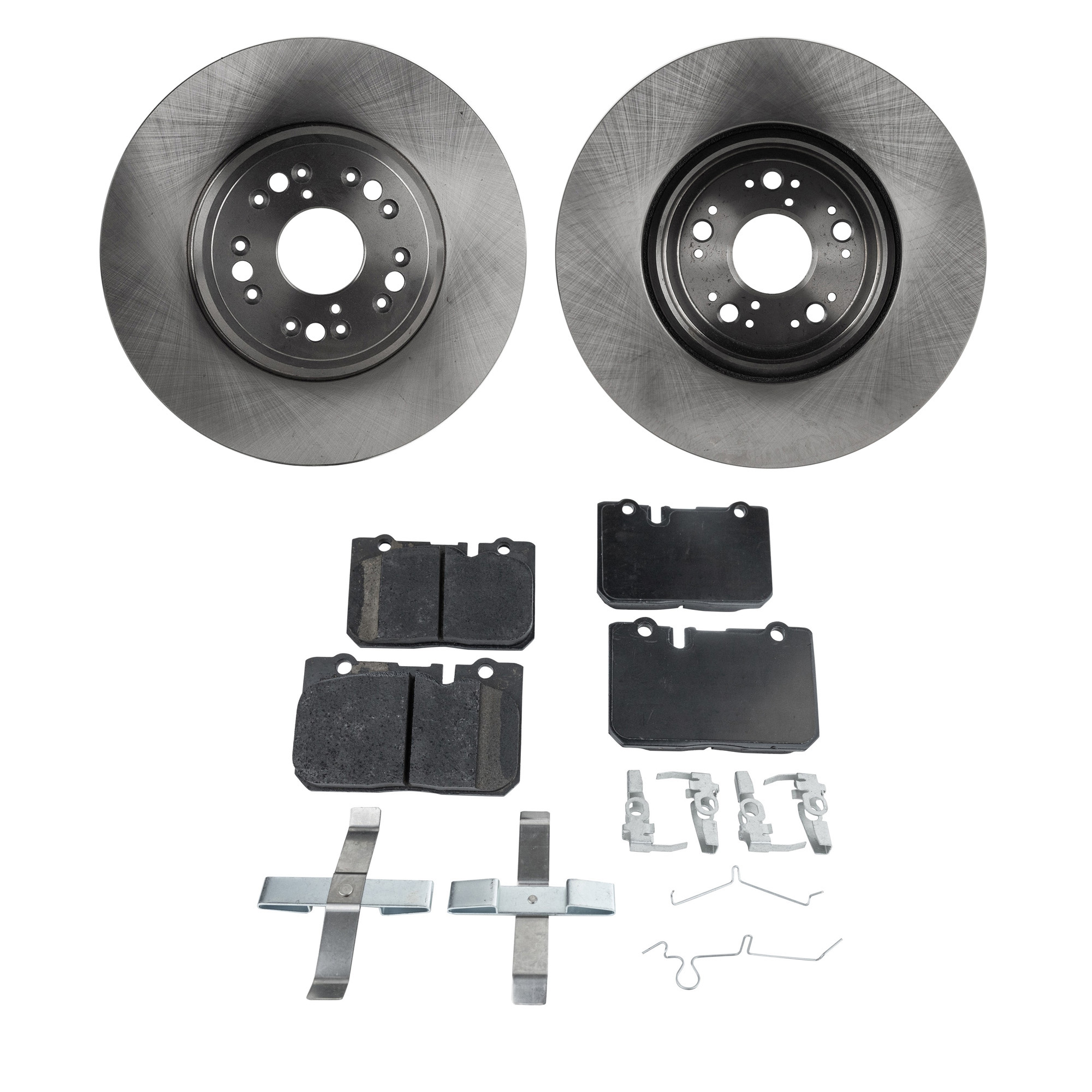 AM LS400-95-00 FRONT BRAKE DISC AND PAD KIT 4 pc Kit SKU KIT 080621-1280 OEM 4351250130-4351250150-43512501