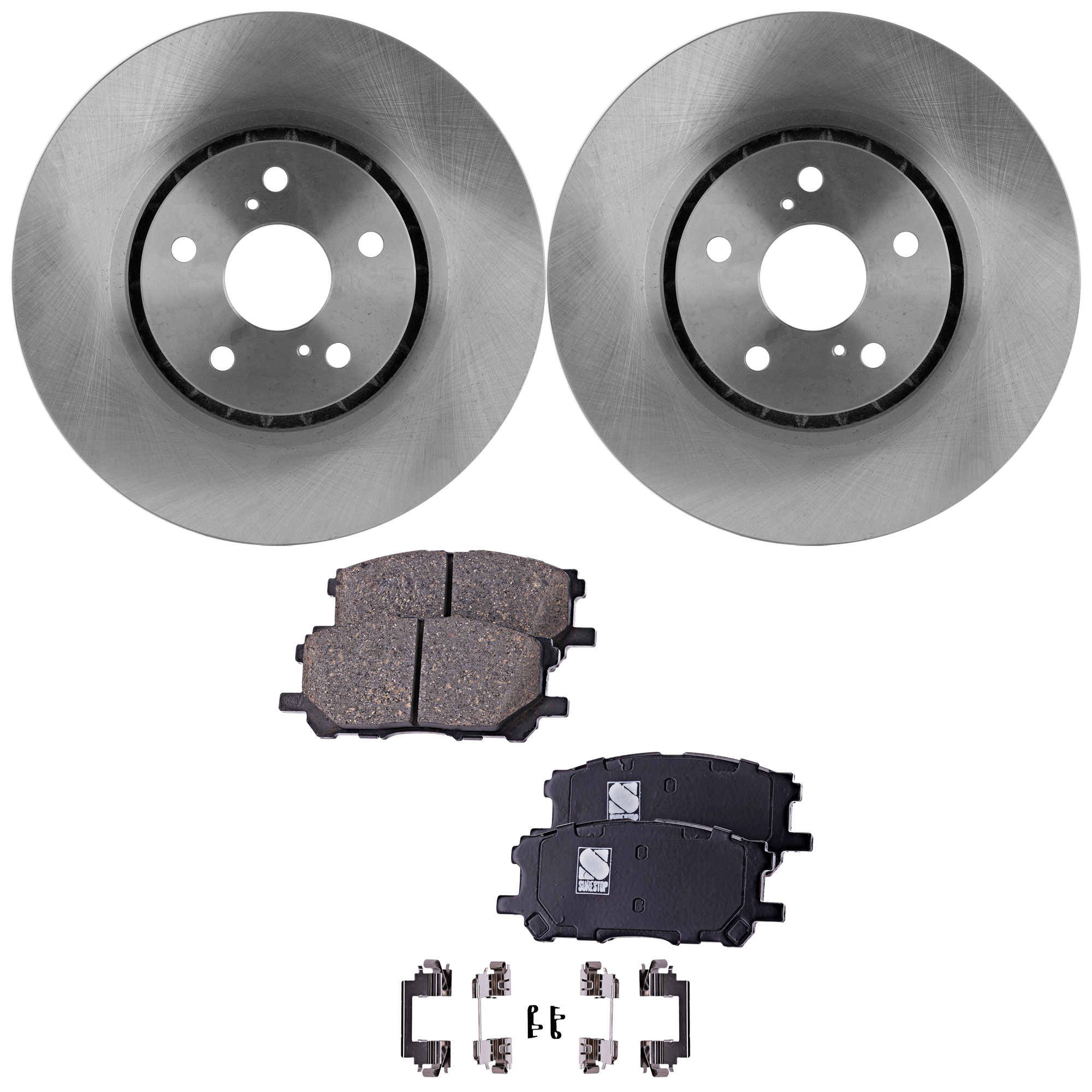 AM RX330-04-06 RX350-07-09 RX400H 06-08 FRONT BRAKE DISC AND PAD KIT 4 pc kit SKU KIT 080621-1291 OEM 4351248081-0446548100